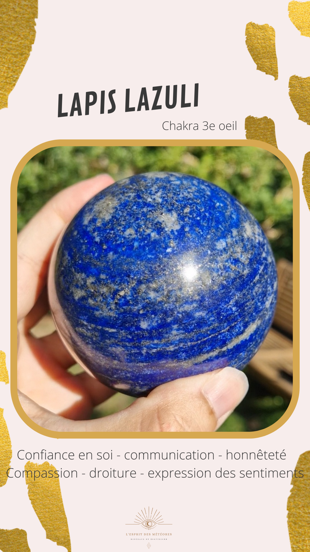 Petite sphère en Lapis Lazuli LL2