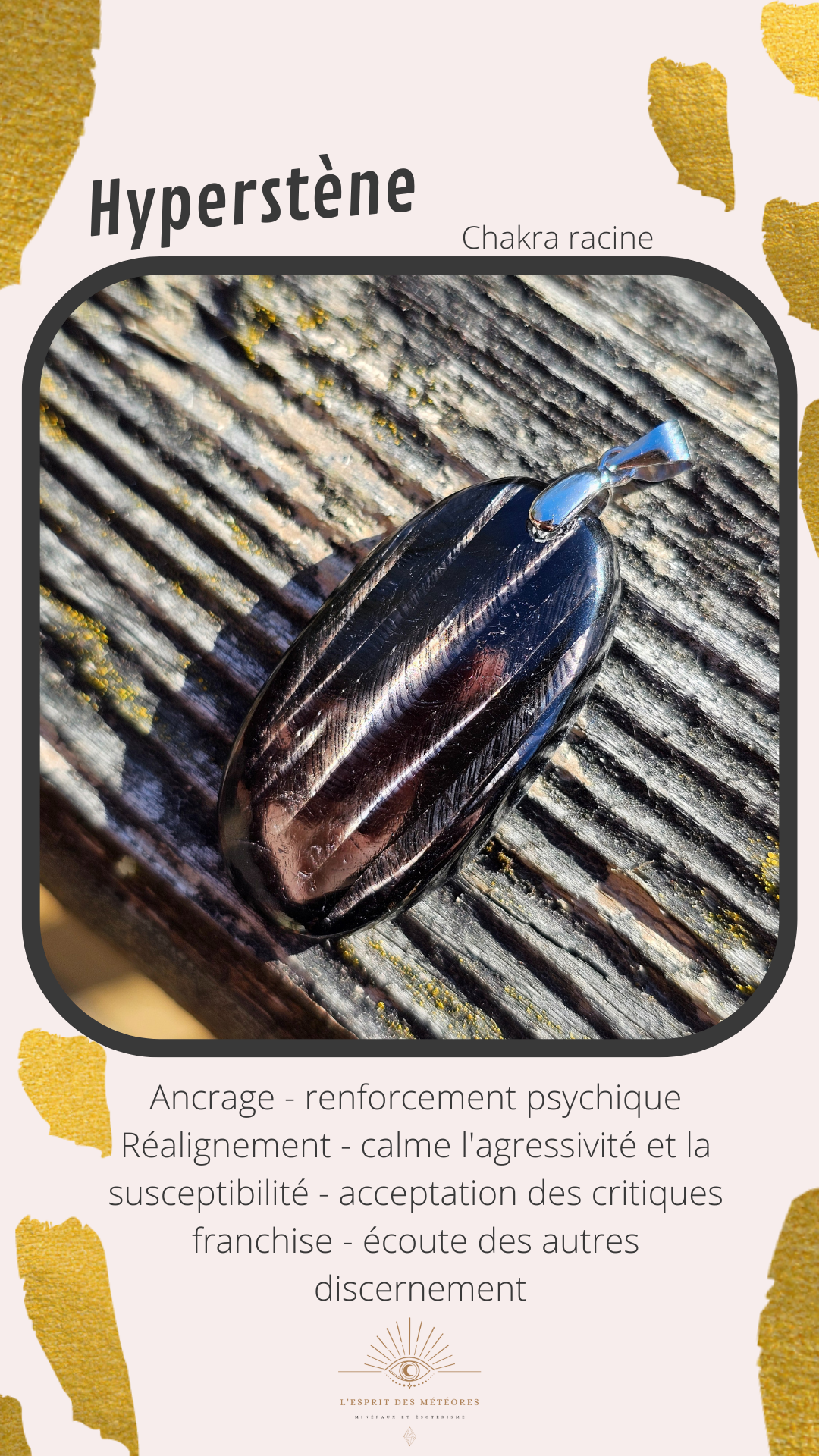 Pendentif en Hyperstène