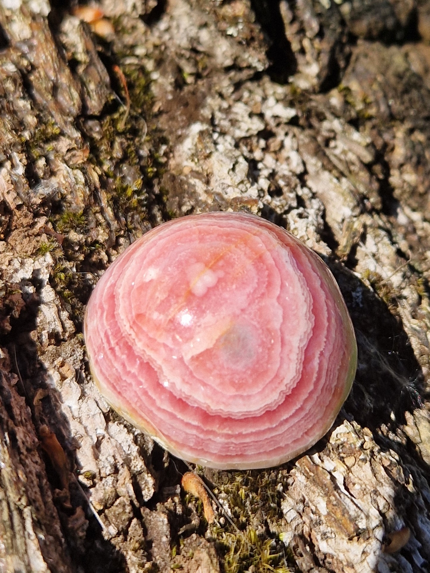 Rhodochrosite stalactite A