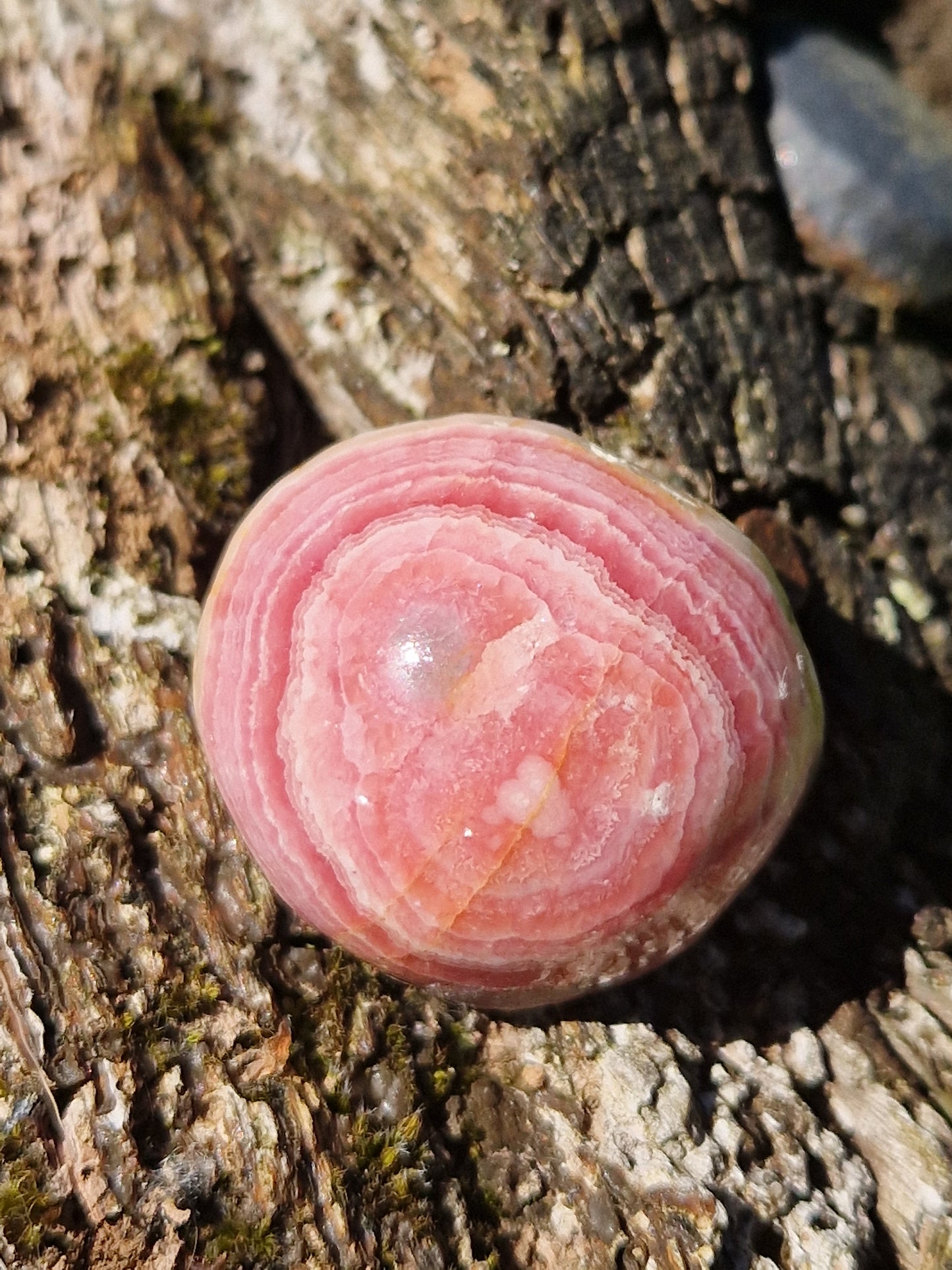 Rhodochrosite stalactite A