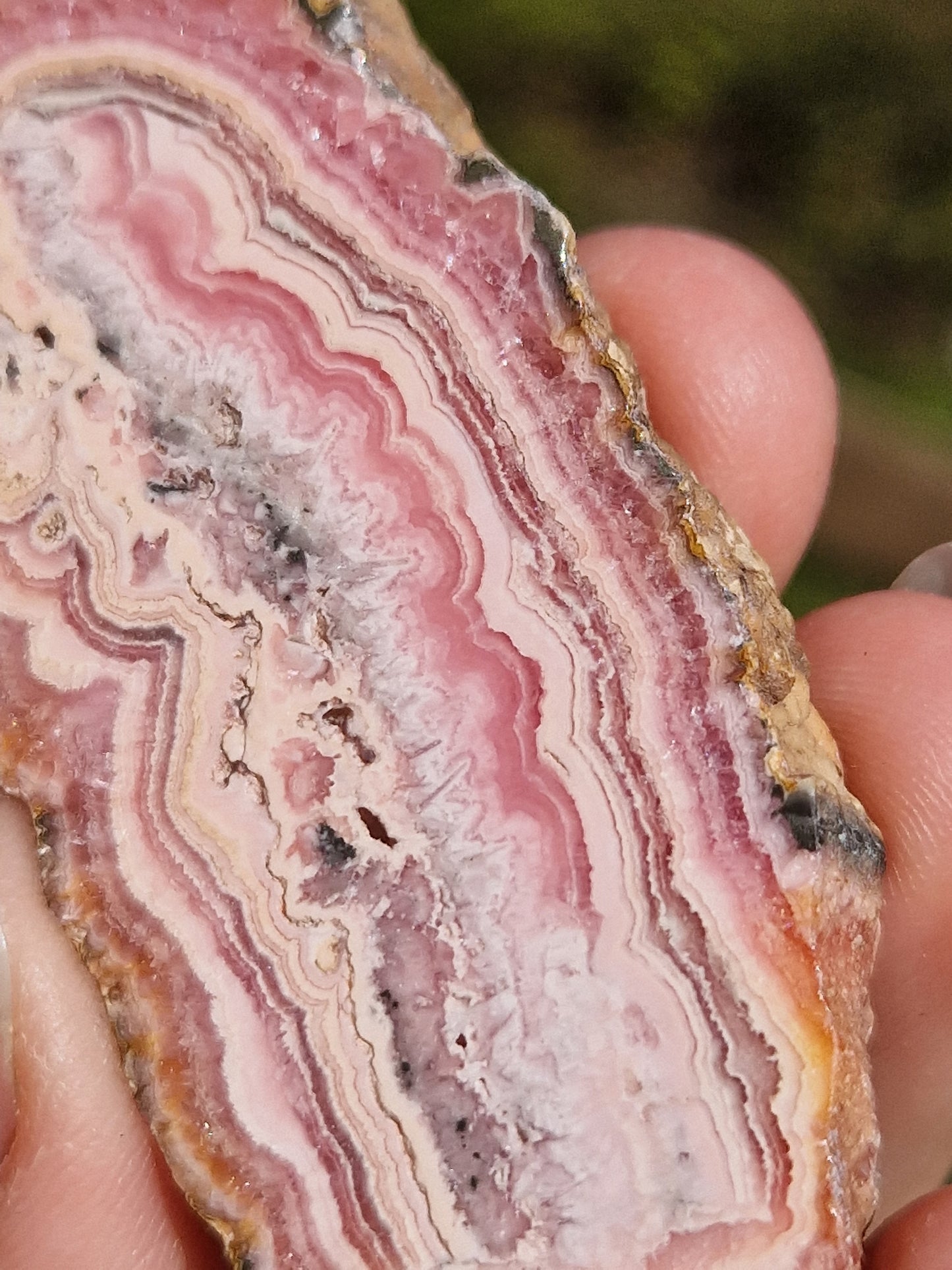 Tranche Rhodochrosite stalactite 8