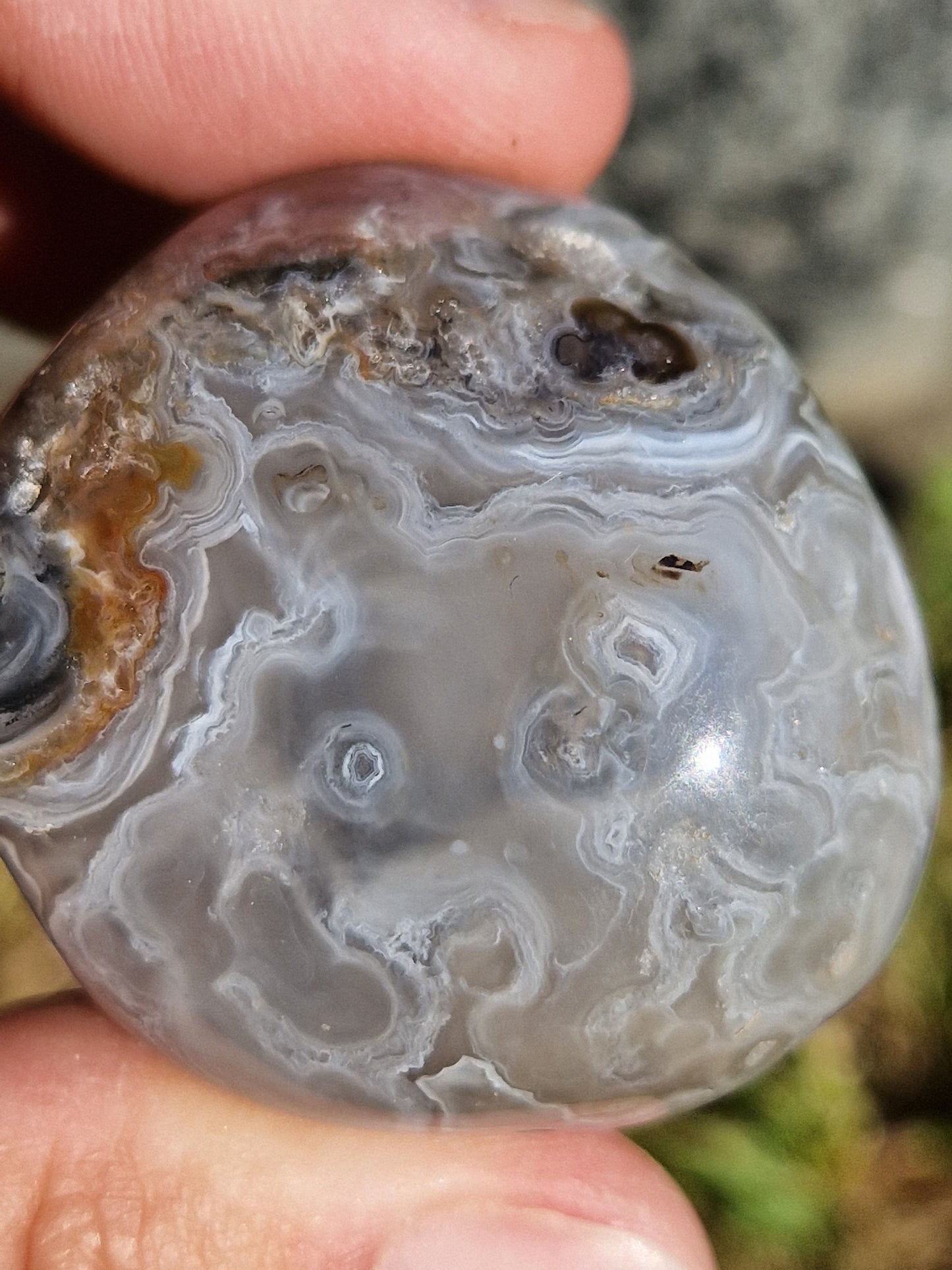 Agate eau (enhydre) n°13