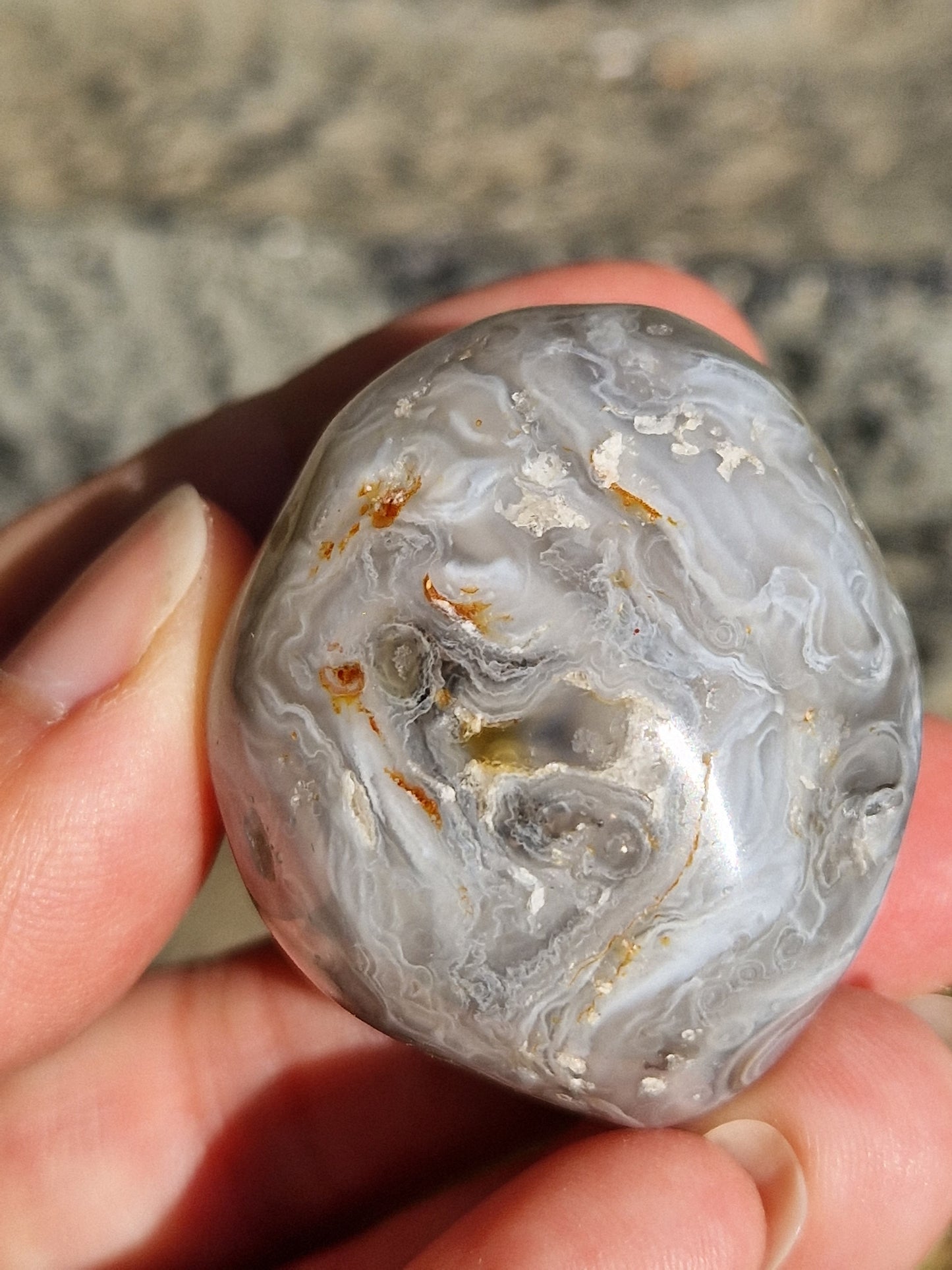 Agate eau (enhydre) n°13