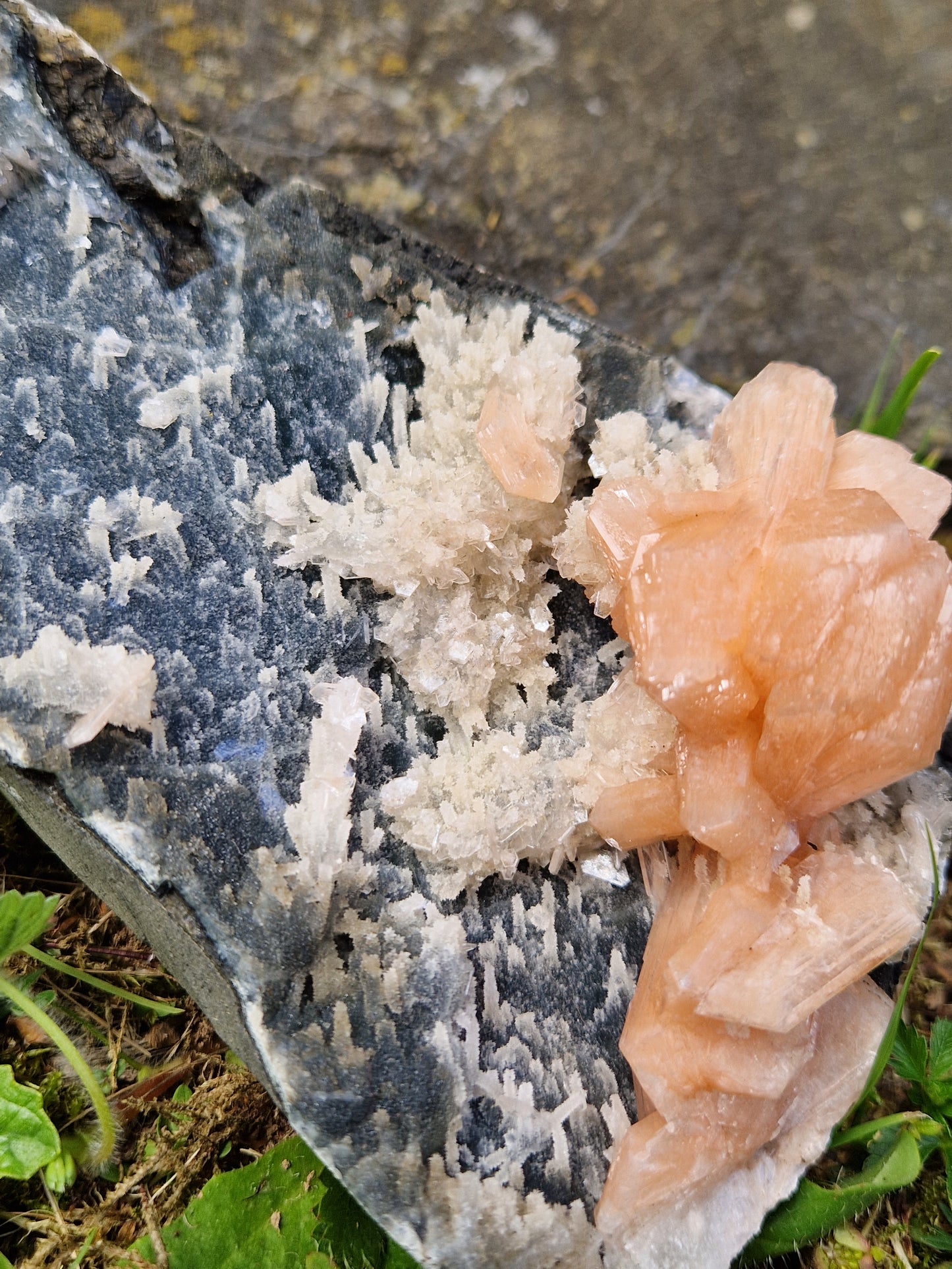 Calcédoine et stilbite D