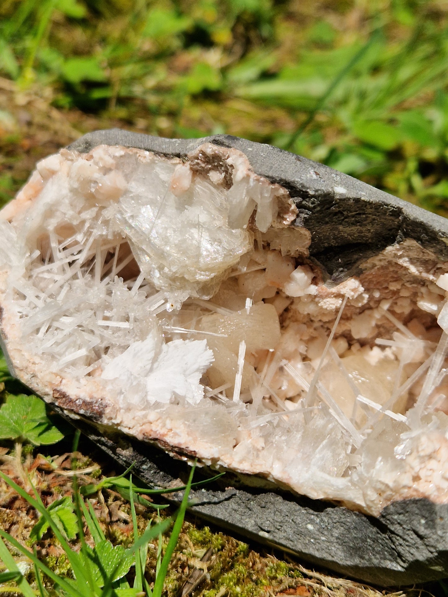 Scolécite sur Heulandite et stilbite n°13