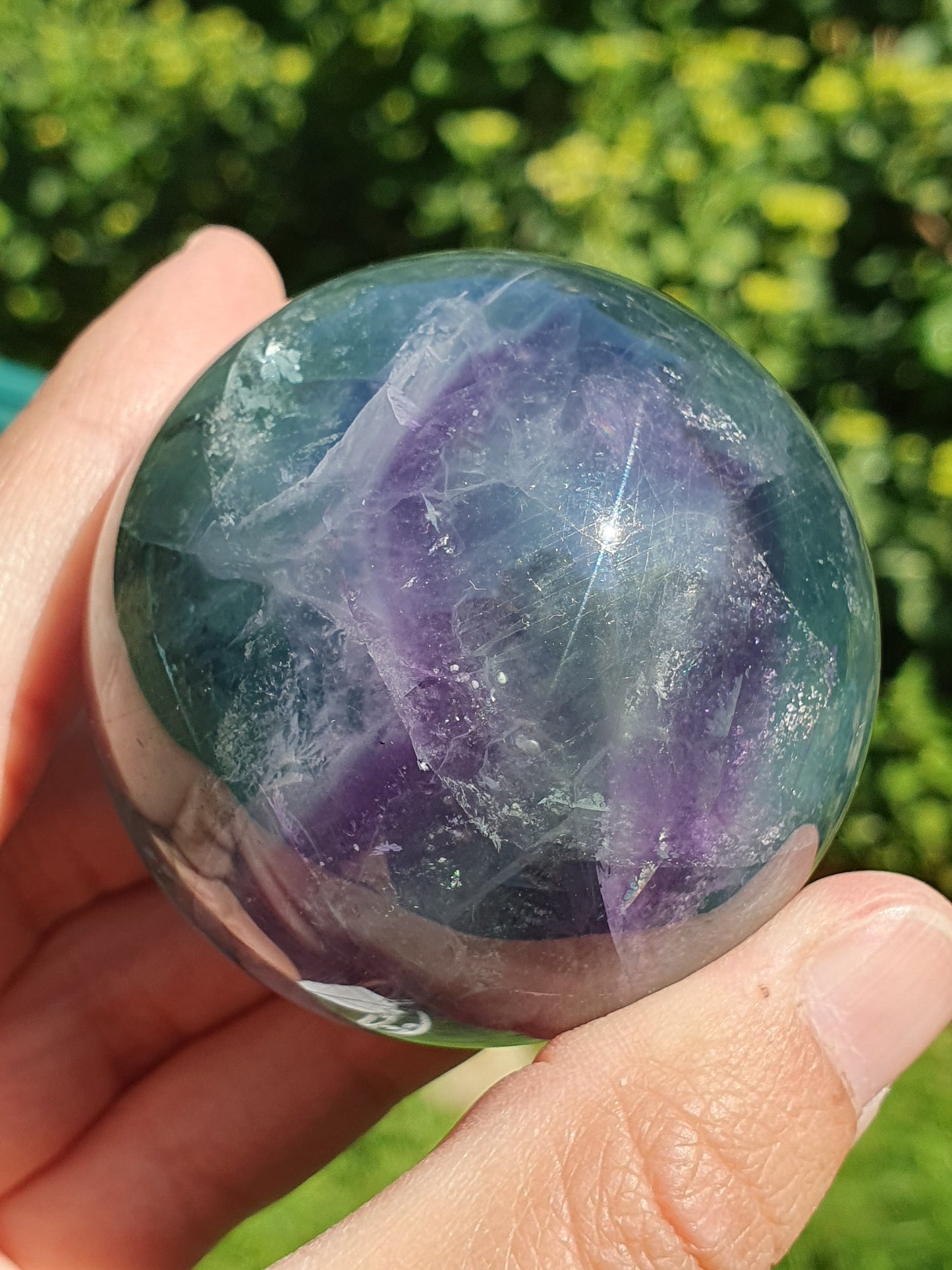 Sphère Fluorite arc en ciel C