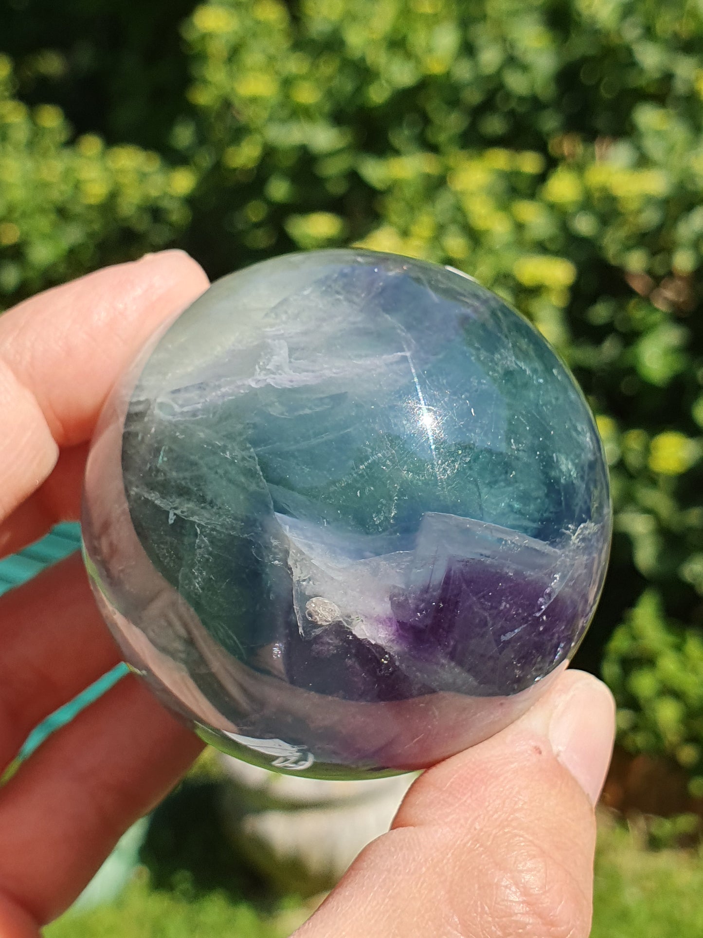 Sphère Fluorite arc en ciel C