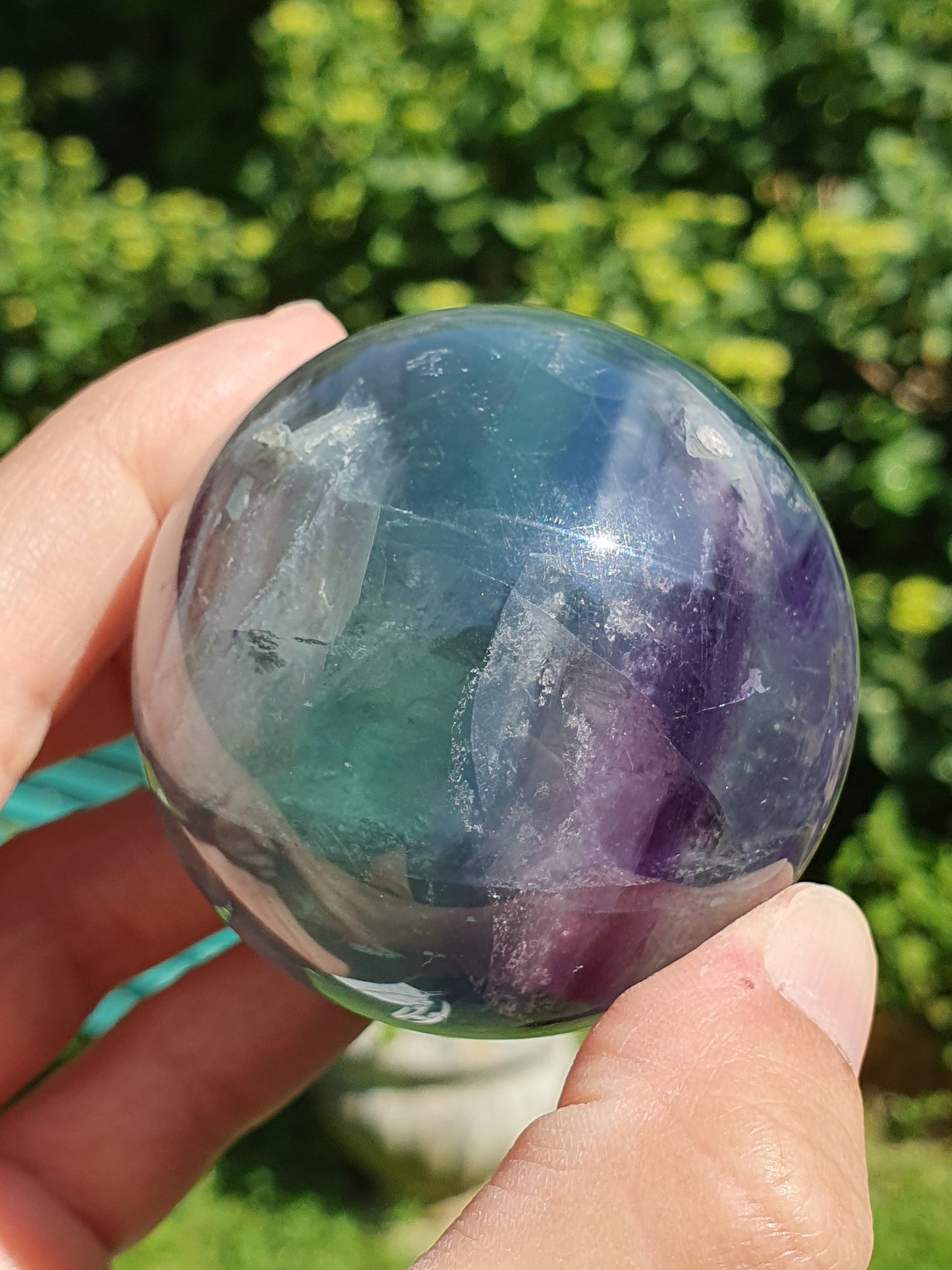 Sphère Fluorite arc en ciel C