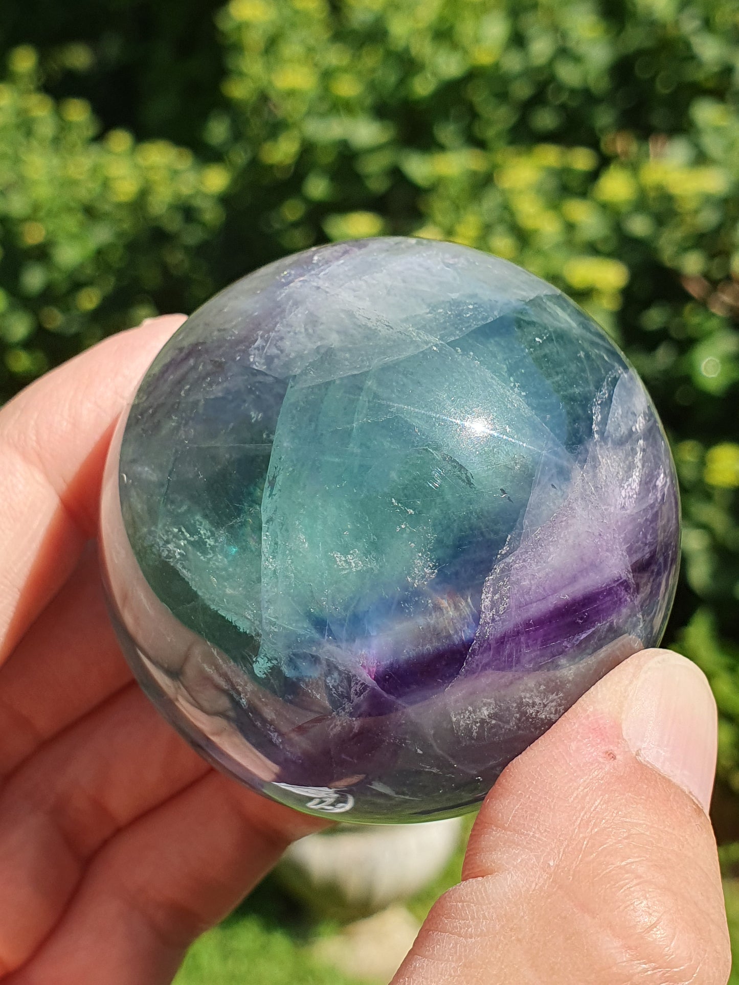 Sphère Fluorite arc en ciel C
