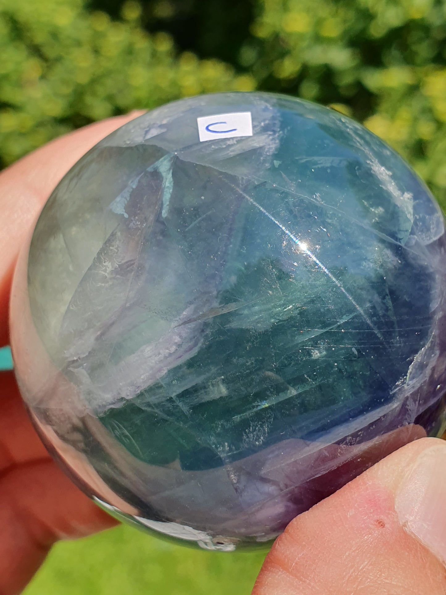 Sphère Fluorite arc en ciel C