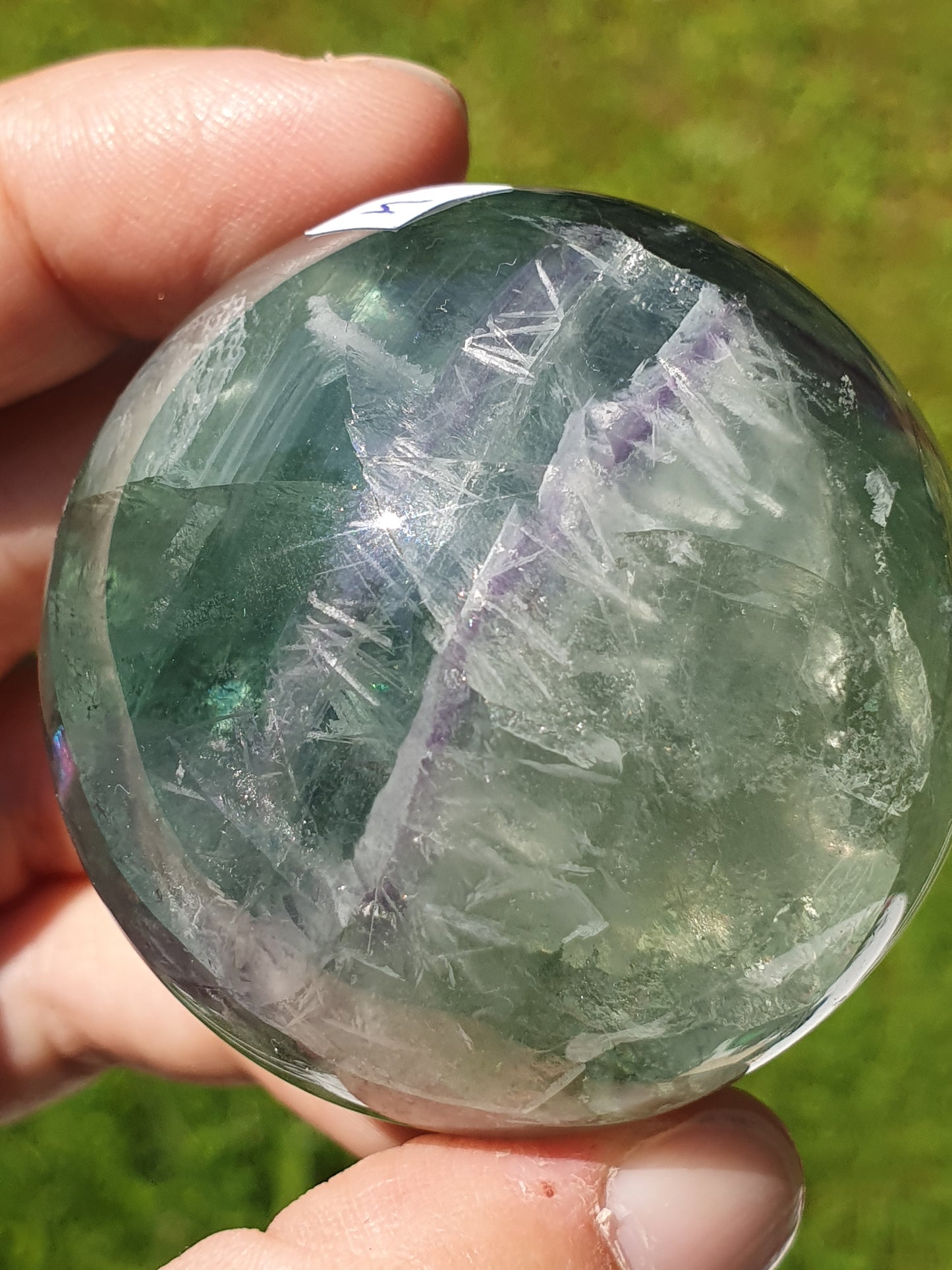 Sphère Fluorite arc en ciel J