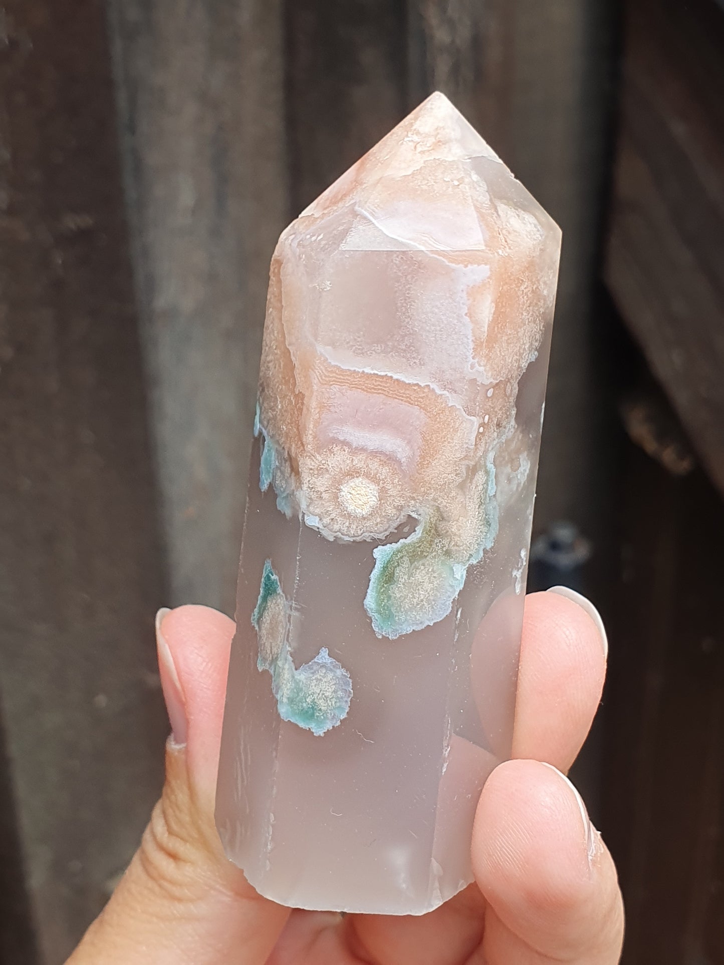 Pointe Agate fleurs (à choisir)
