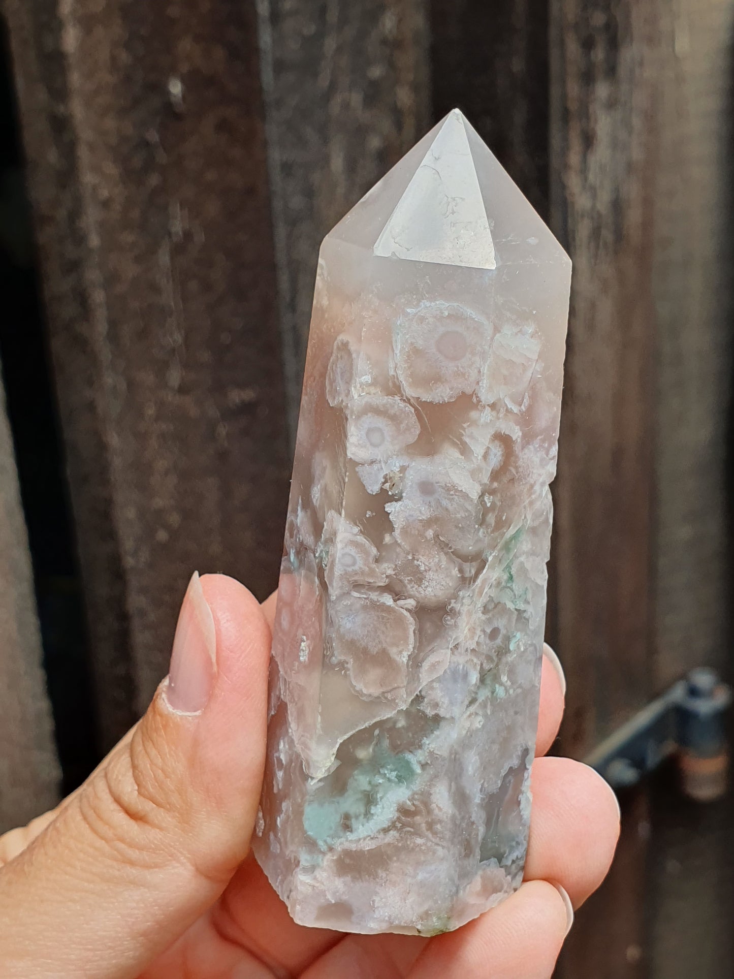 Pointe Agate fleurs (à choisir)