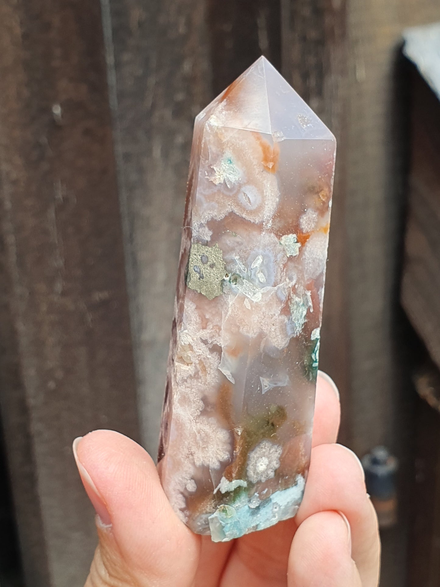 Pointe Agate fleurs (à choisir)