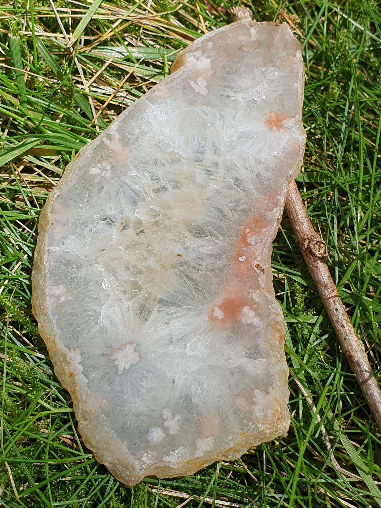 Tranche Agate fleurs n°4