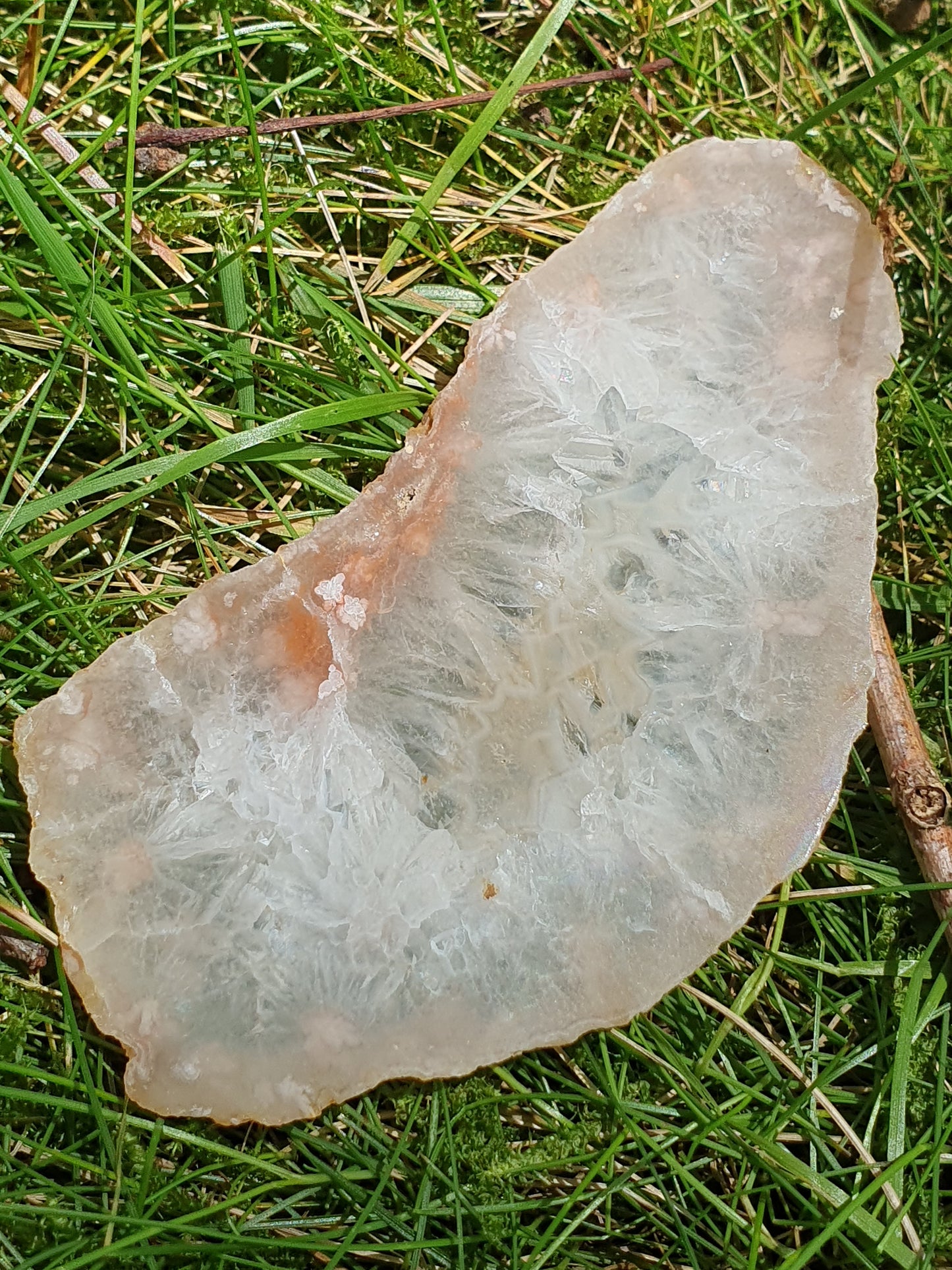Tranche Agate fleurs n°4