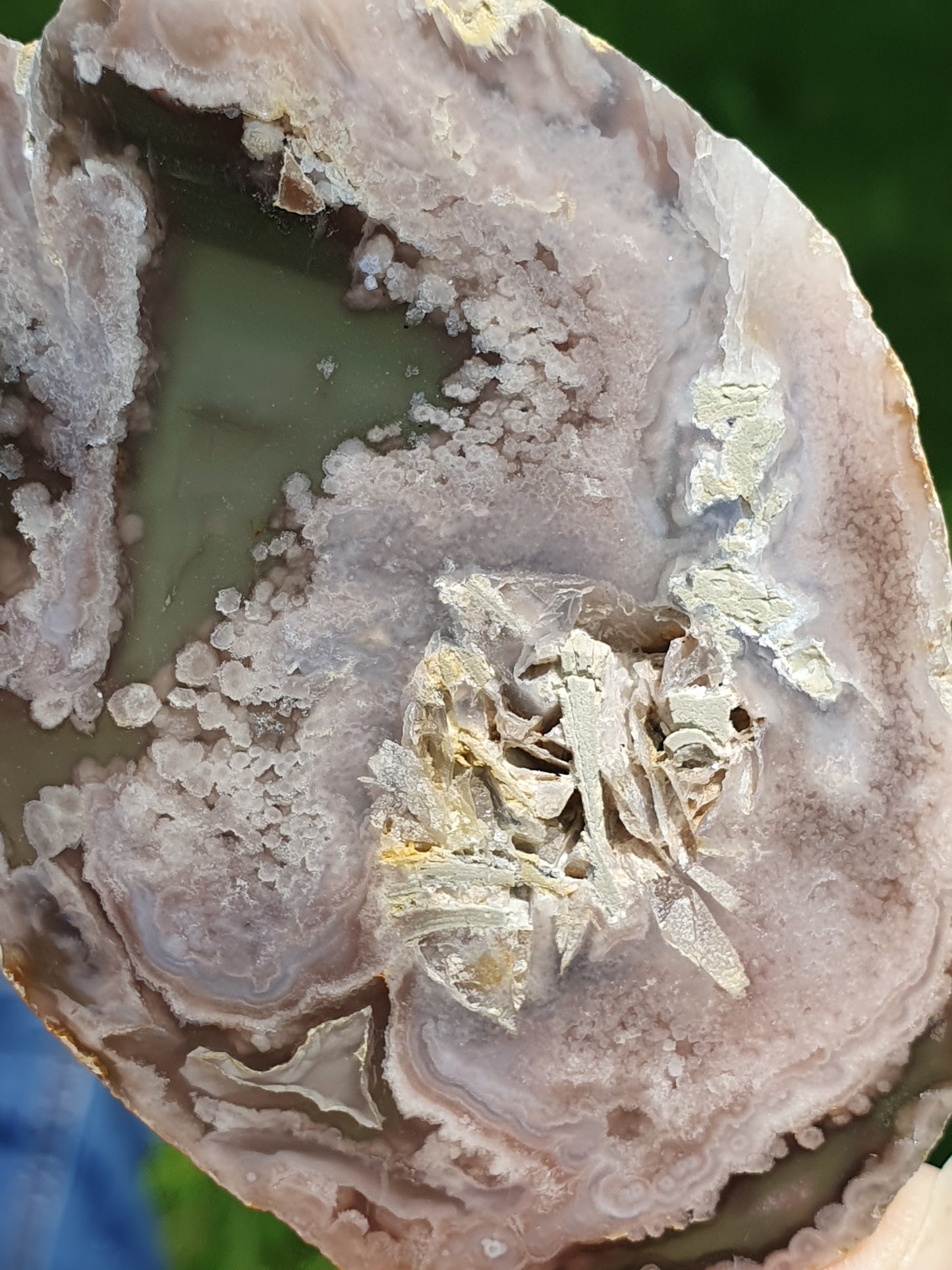 Tranche Agate fleurs n°7