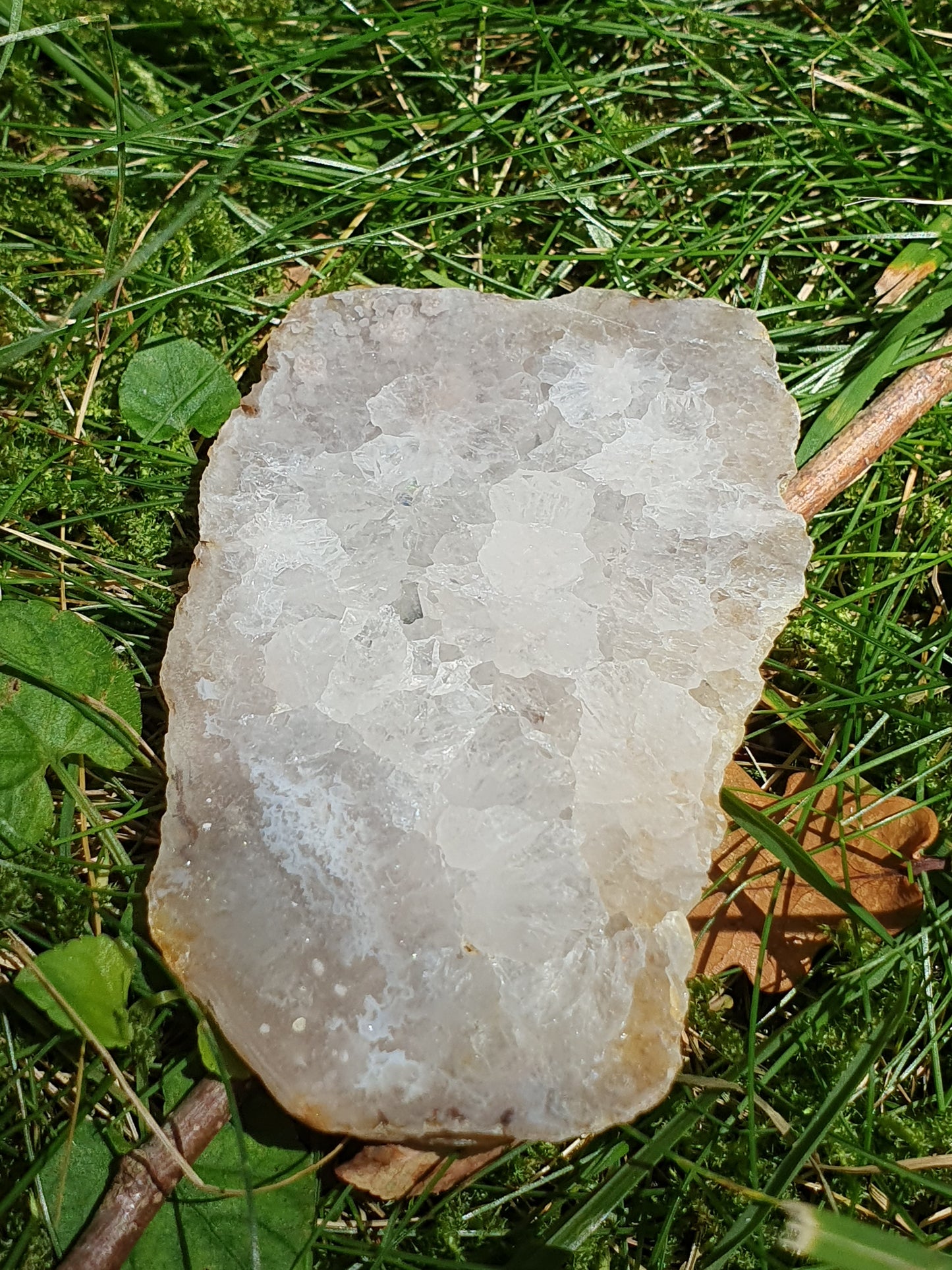 Tranche Agate fleurs n°9