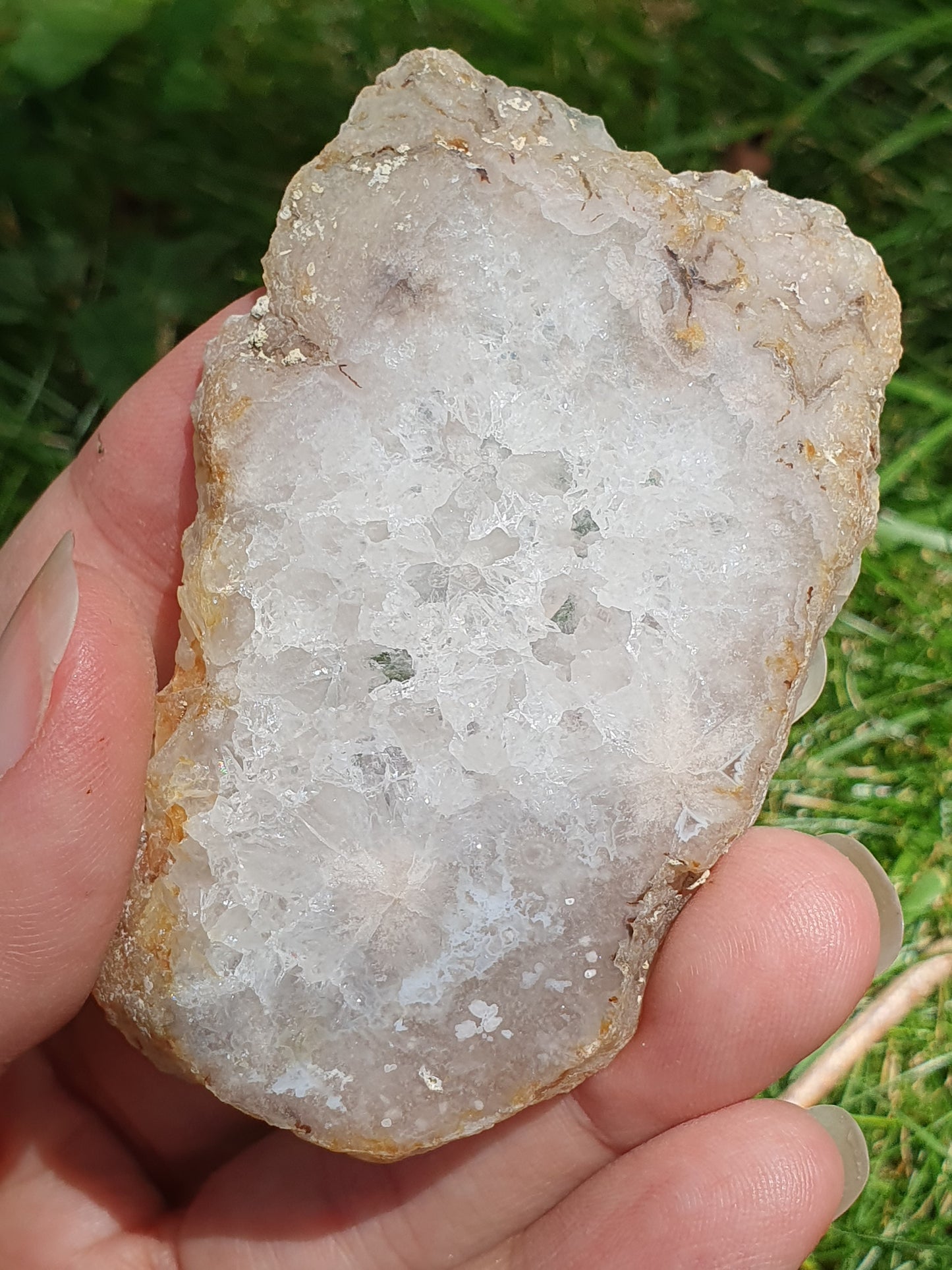 Tranche Agate fleurs n°9