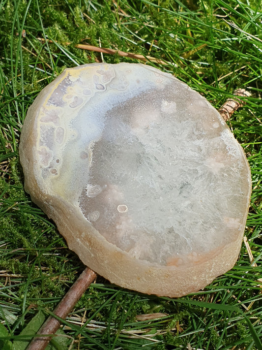 Tranche Agate fleurs n°10