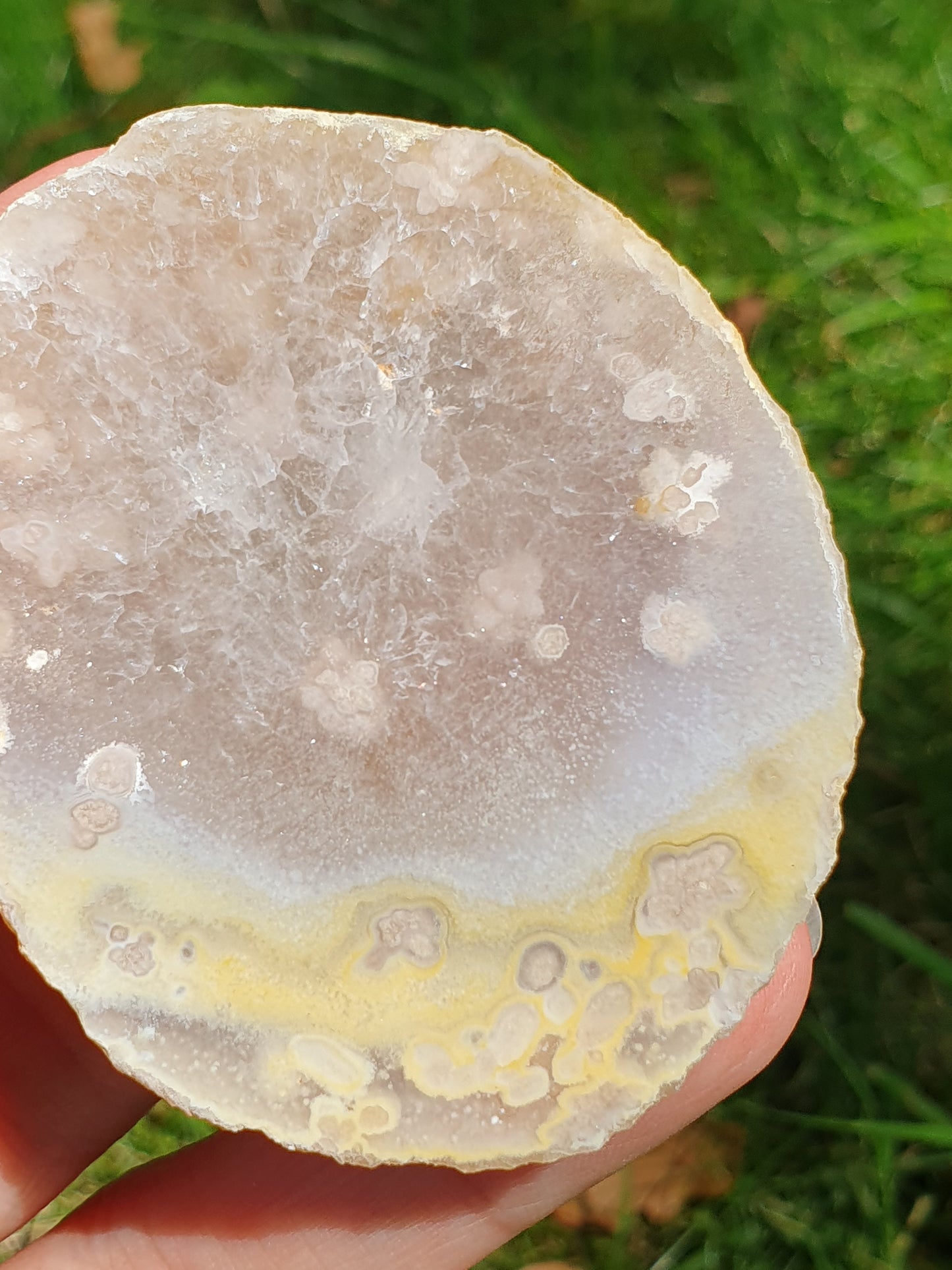 Tranche Agate fleurs n°11