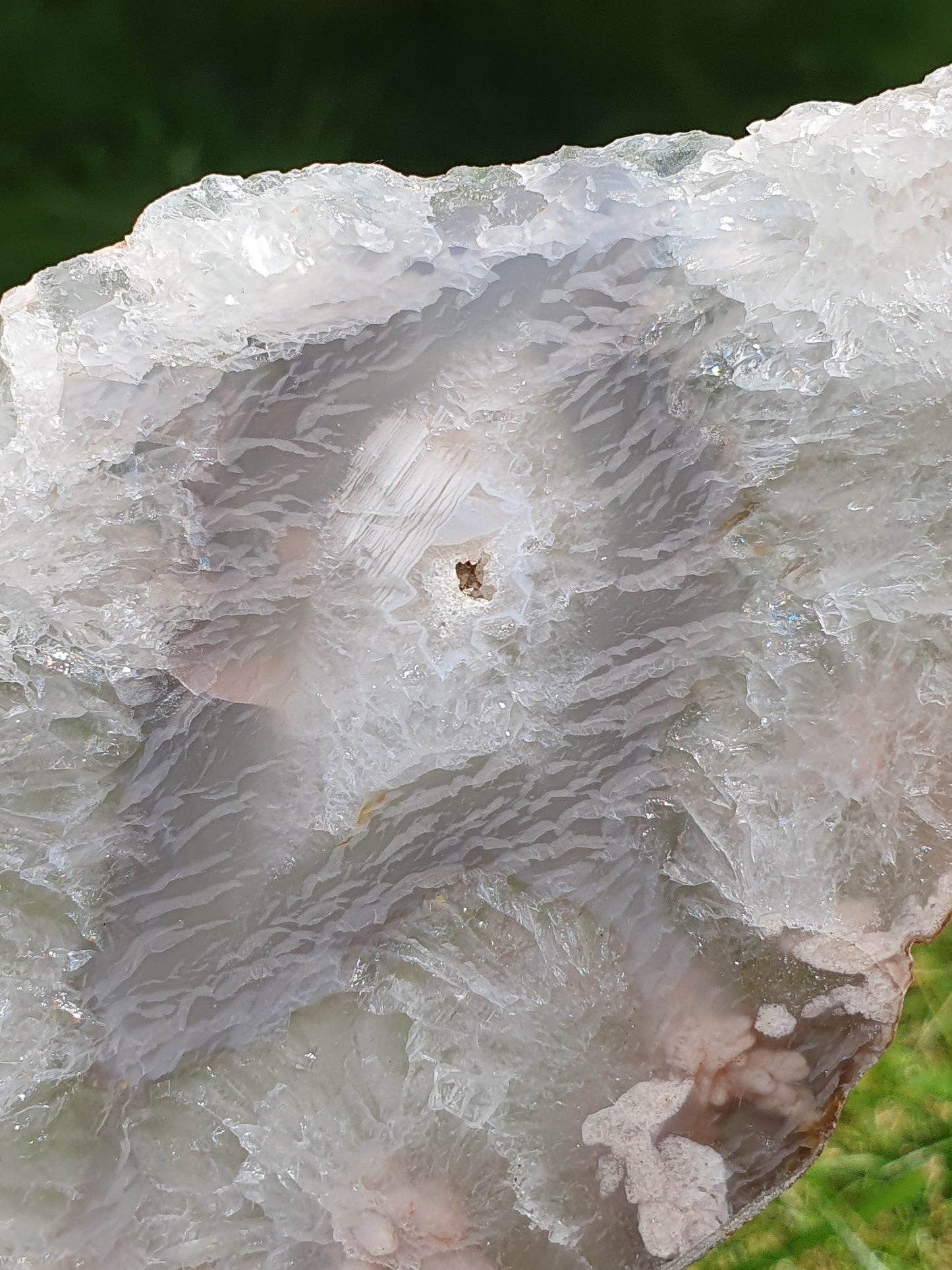 Tranche Agate fleurs n°21