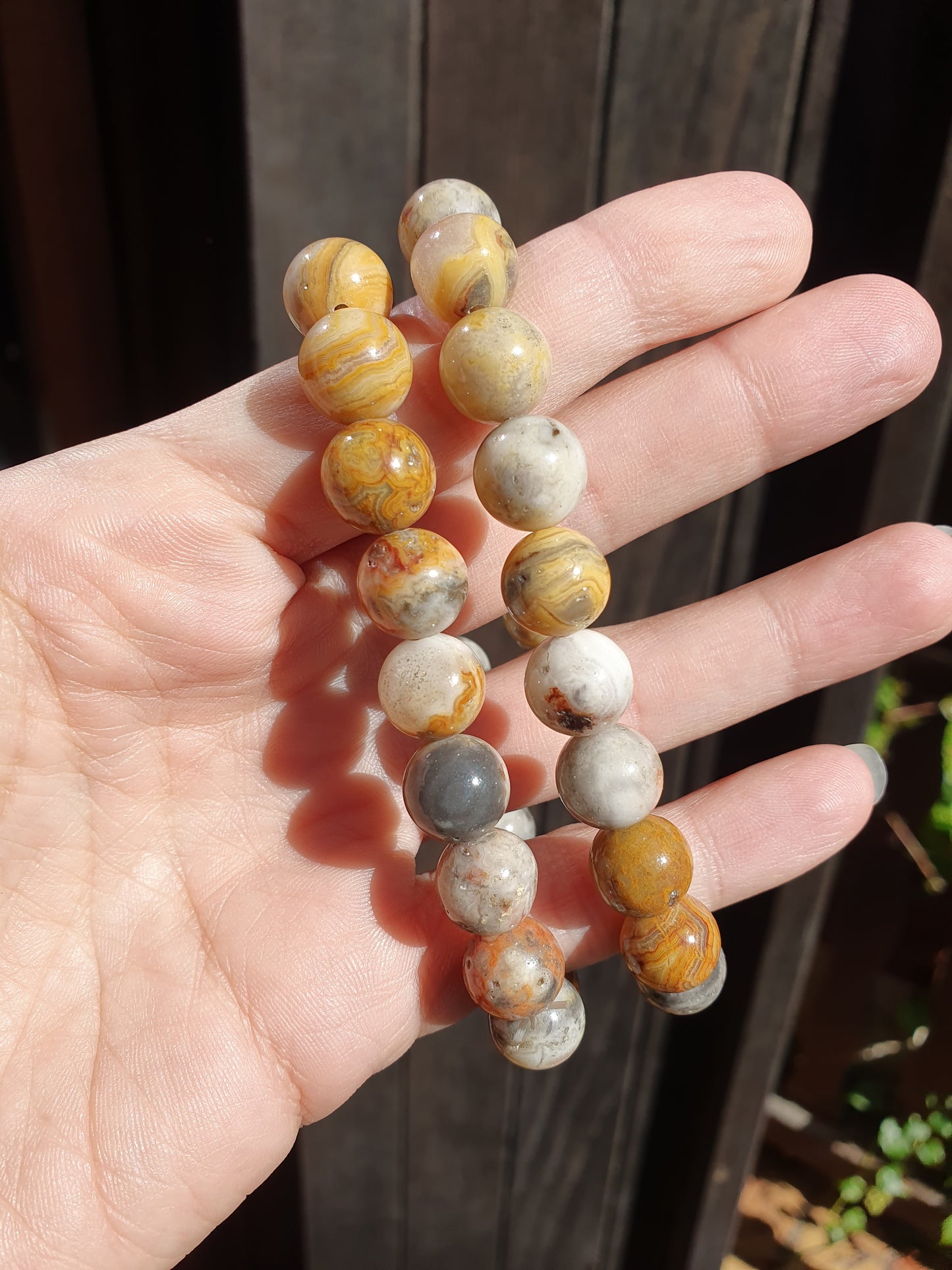 Bracelet Agate crazy lace 10mm