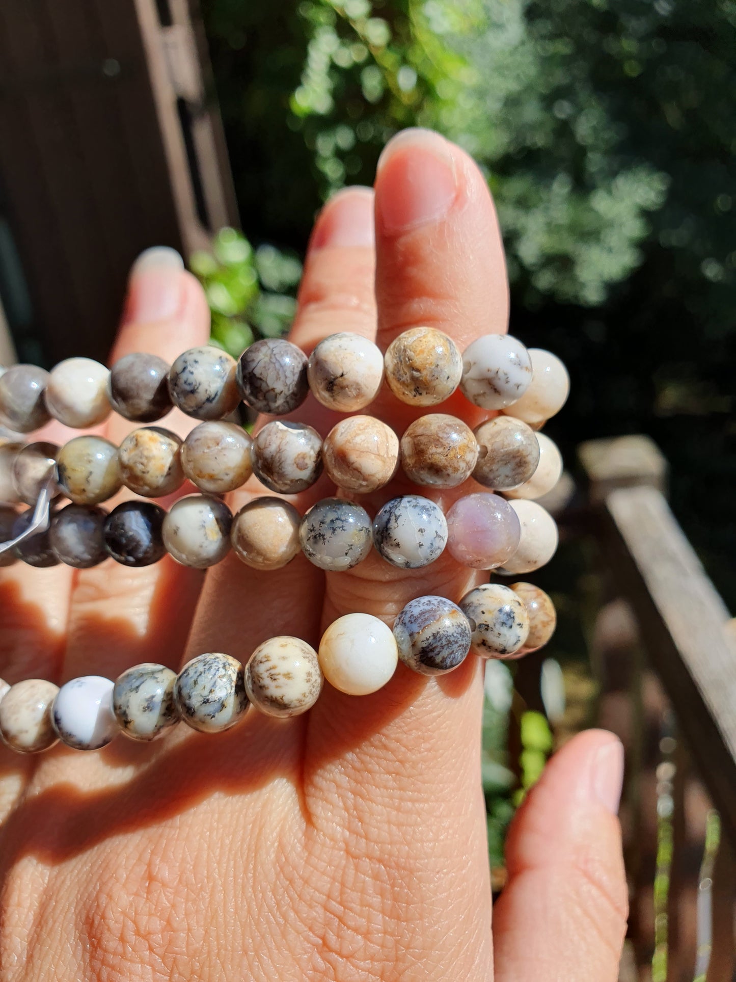 Bracelet Agate dendritique