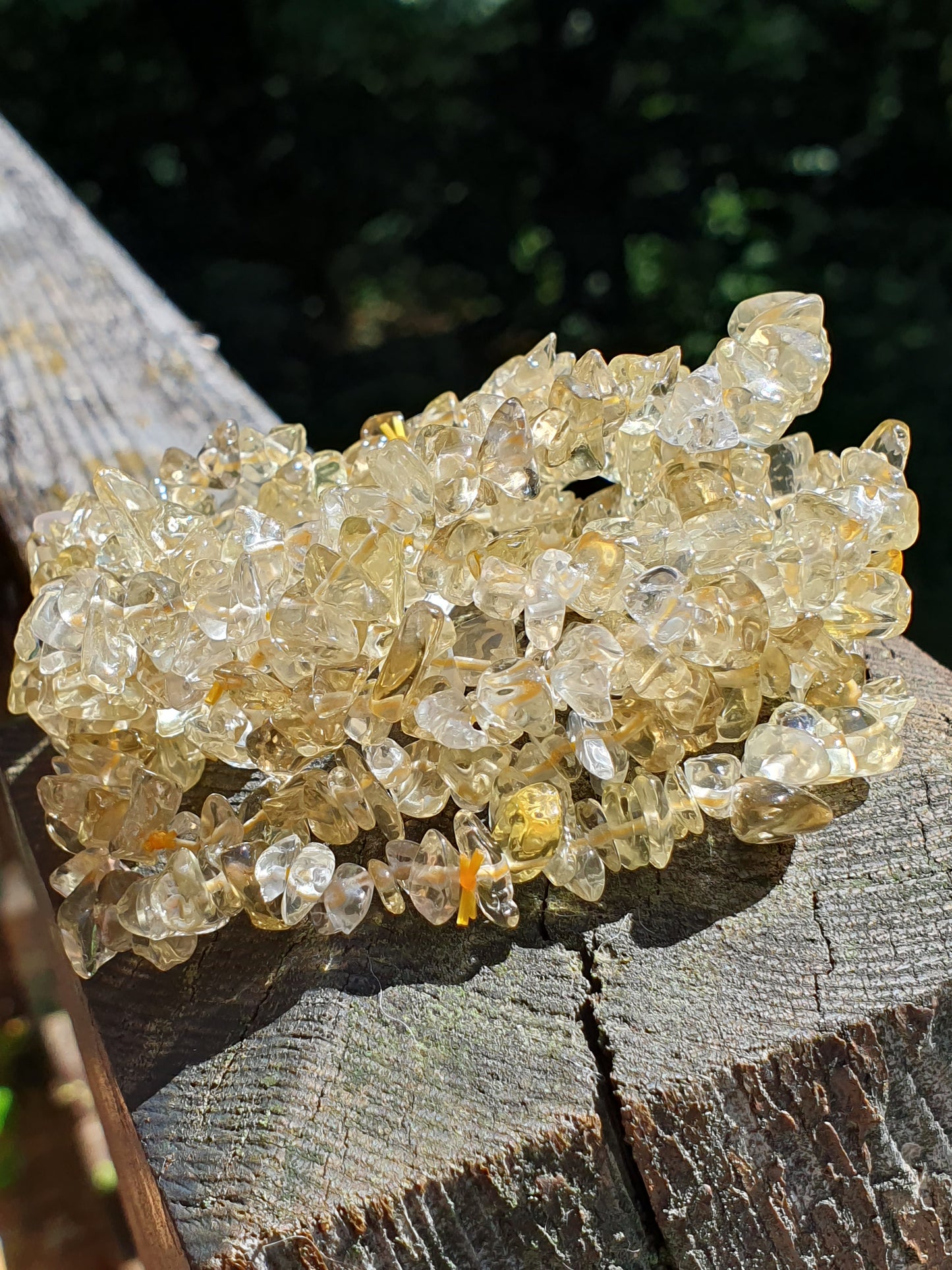 Bracelet baroque Citrine naturelle