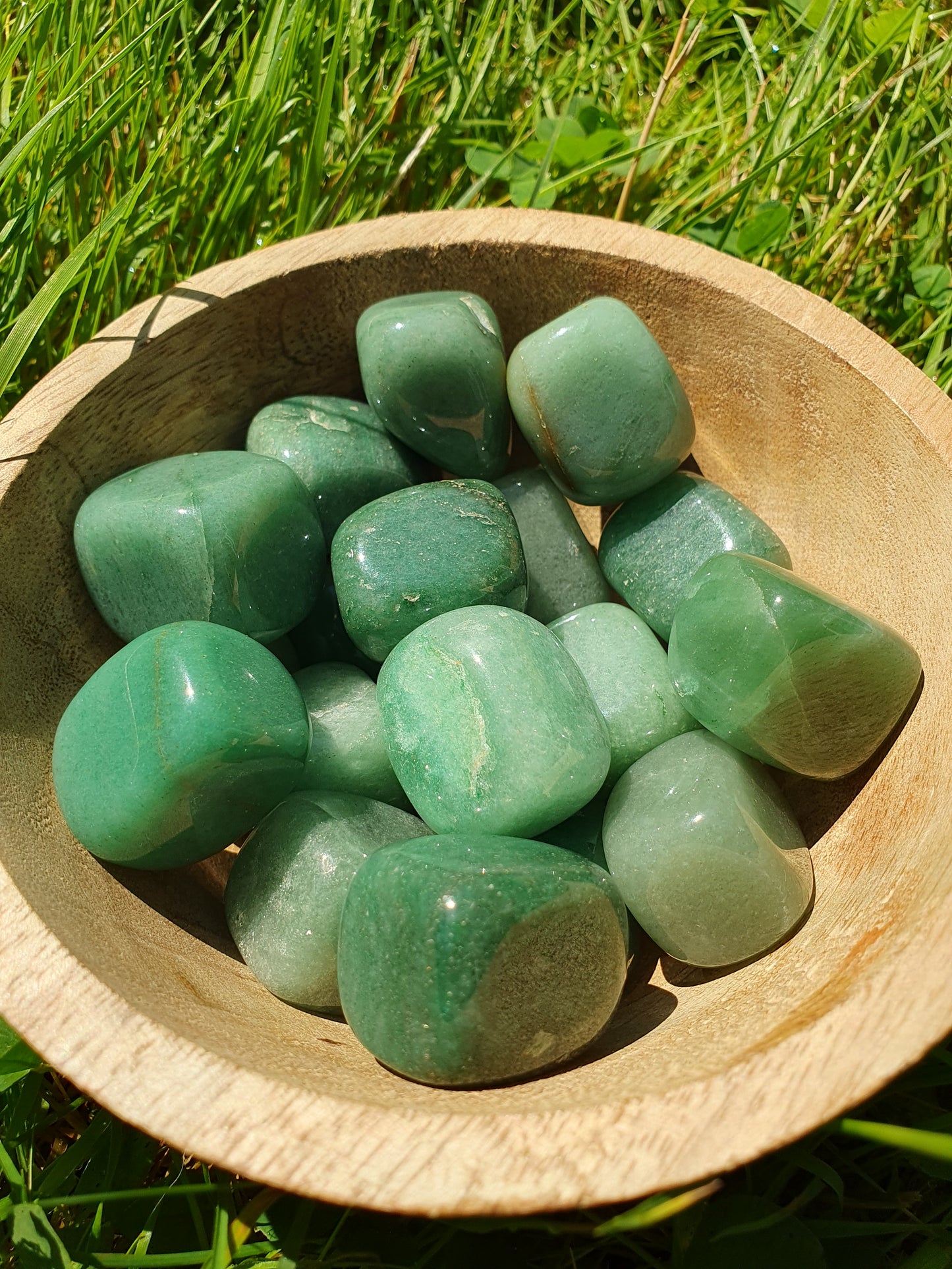 Pierre roulée Aventurine verte