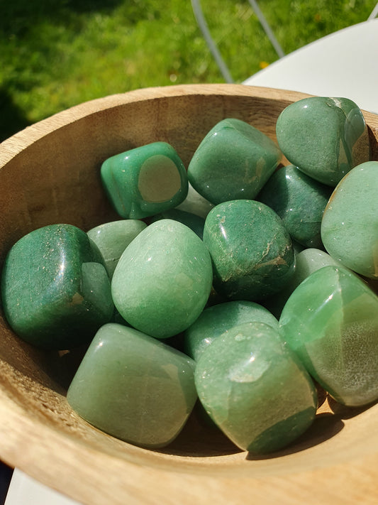 Pierre roulée Aventurine verte