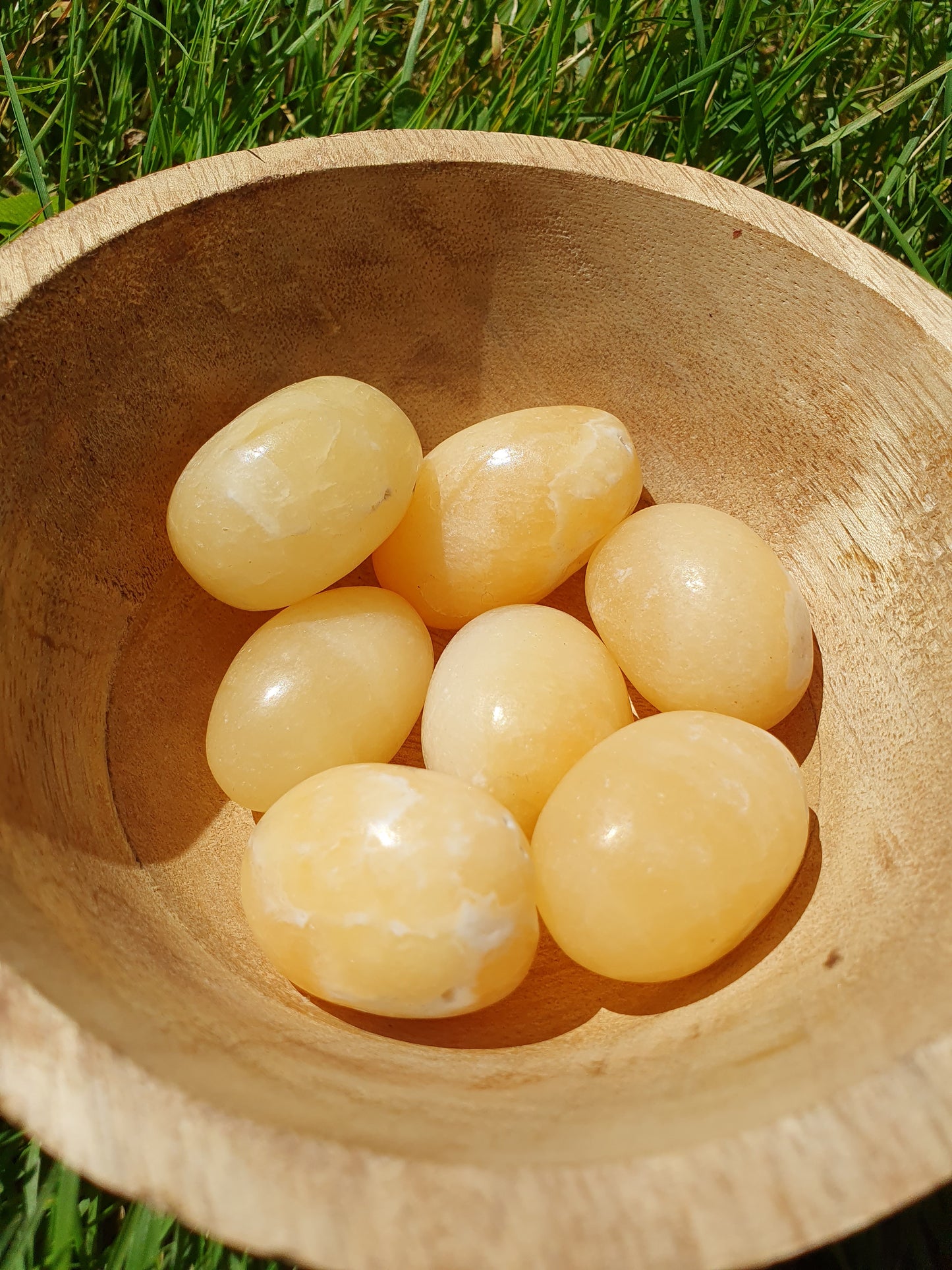 Pierre roulée Calcite orange