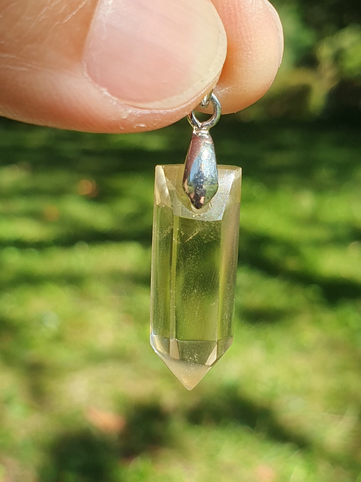 Pendentif pointe Citrine