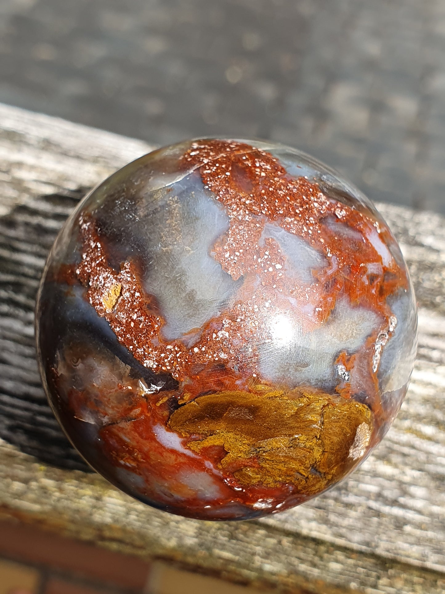 Sphère Bois fossile B1