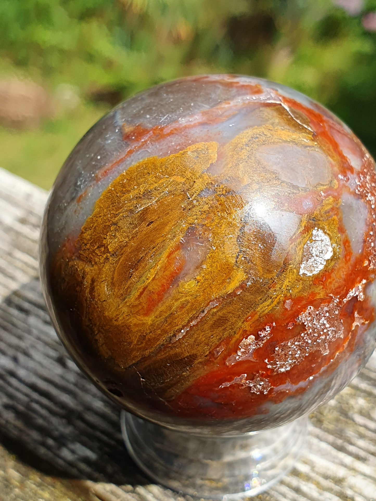 Sphère Bois fossile B1