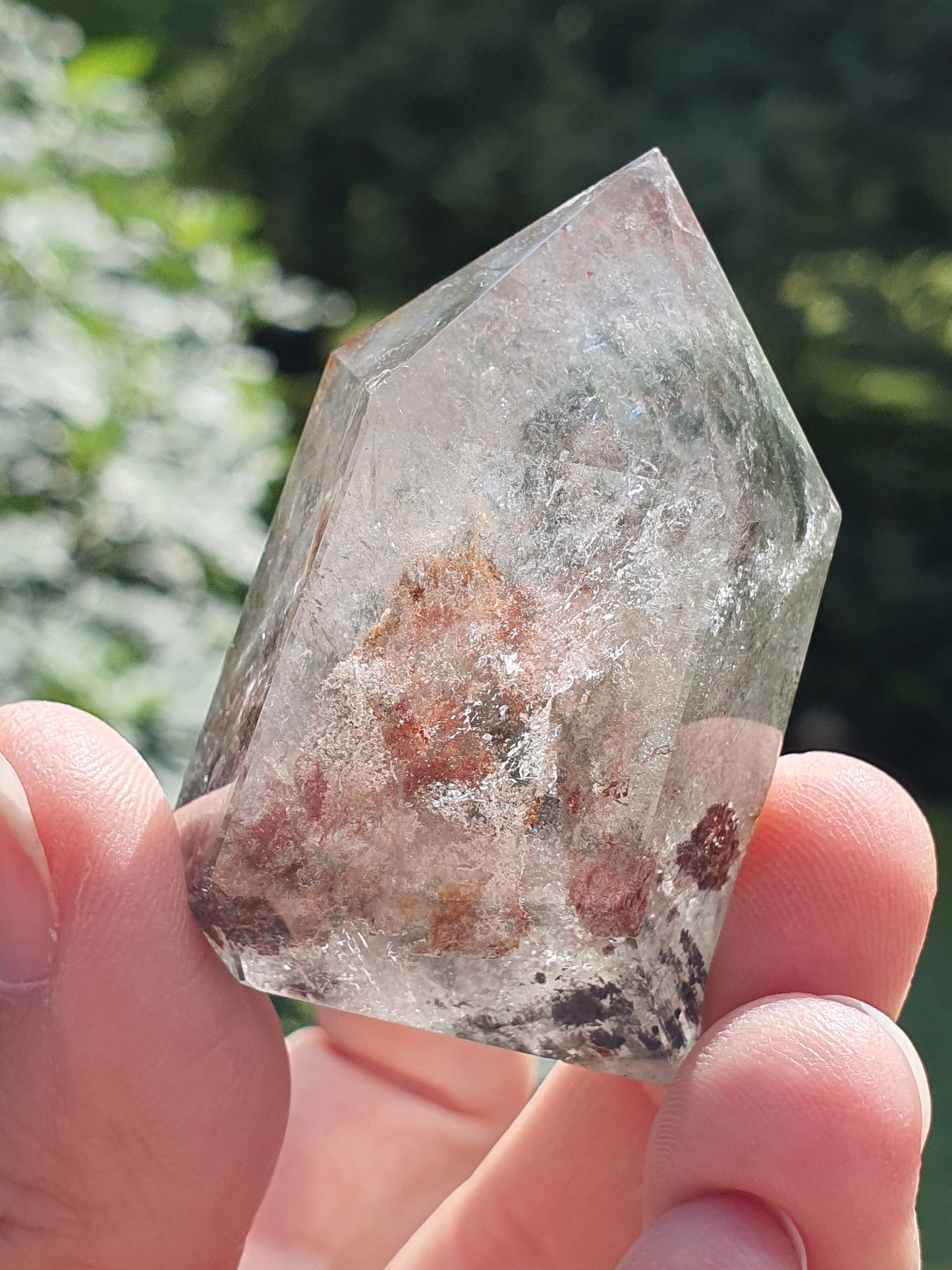 Pointe Quartz Chlorite D (Lodolite)