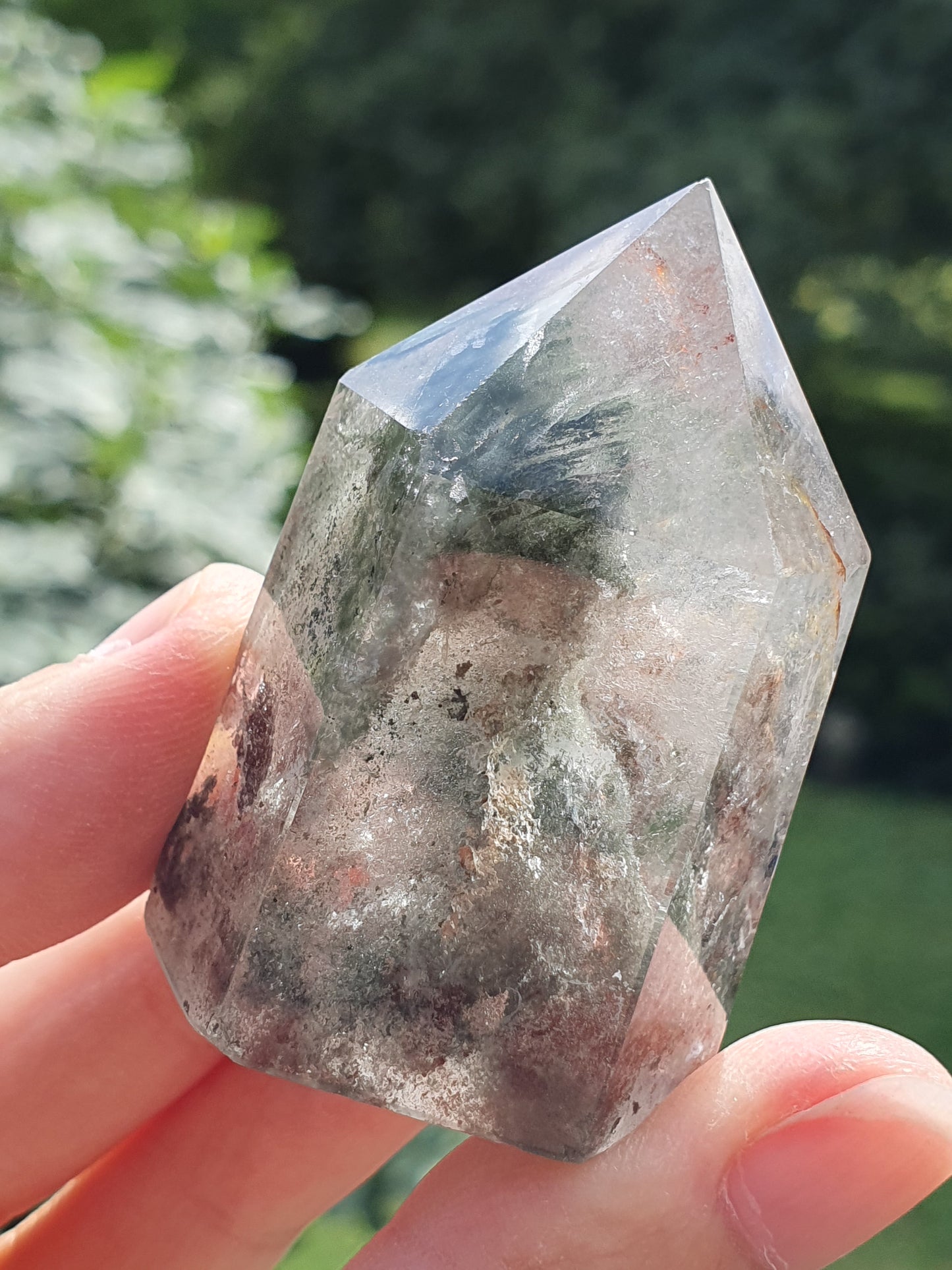 Pointe Quartz Chlorite D (Lodolite)