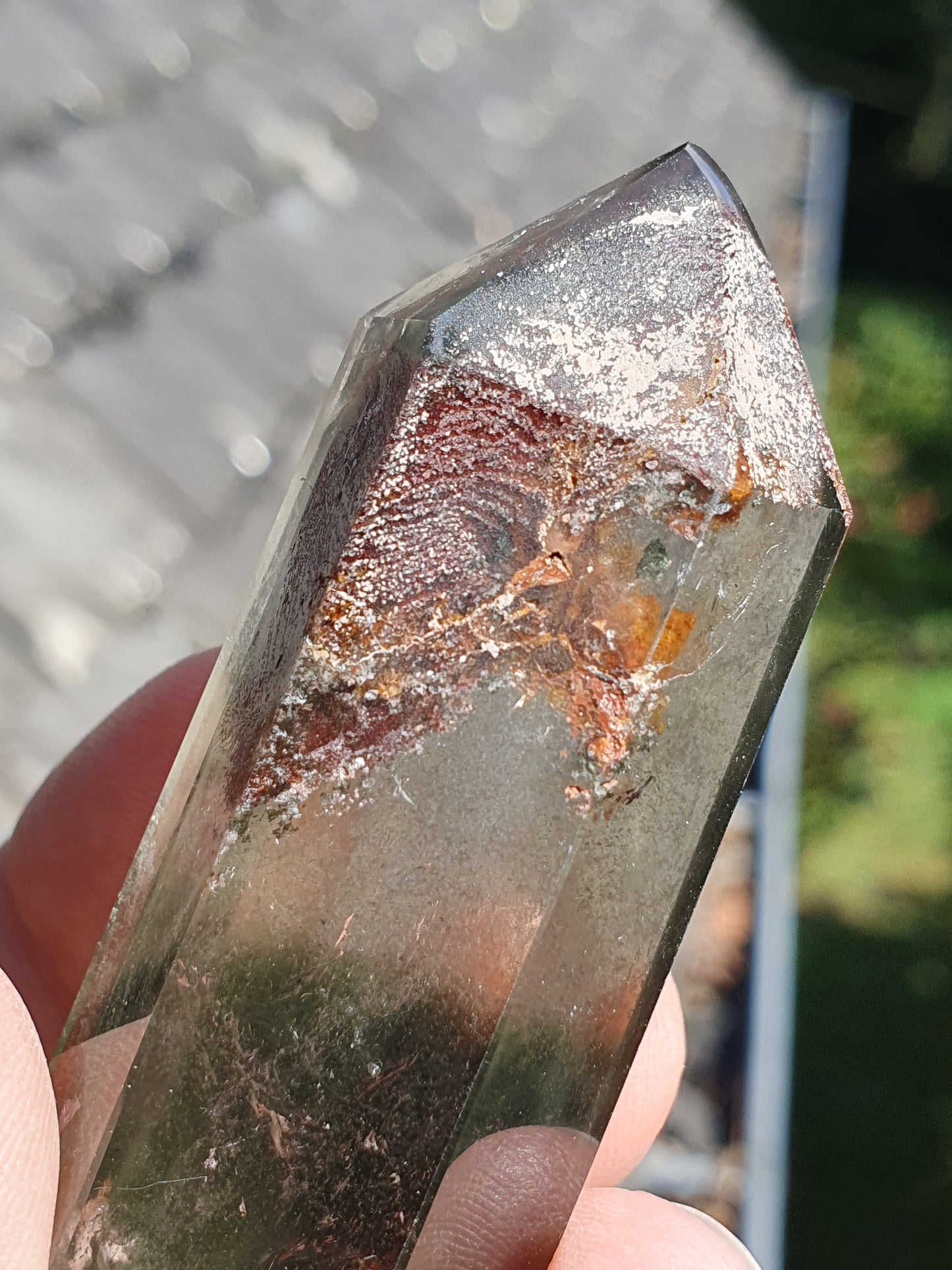 Pointe Quartz Chlorite F (Lodolite)