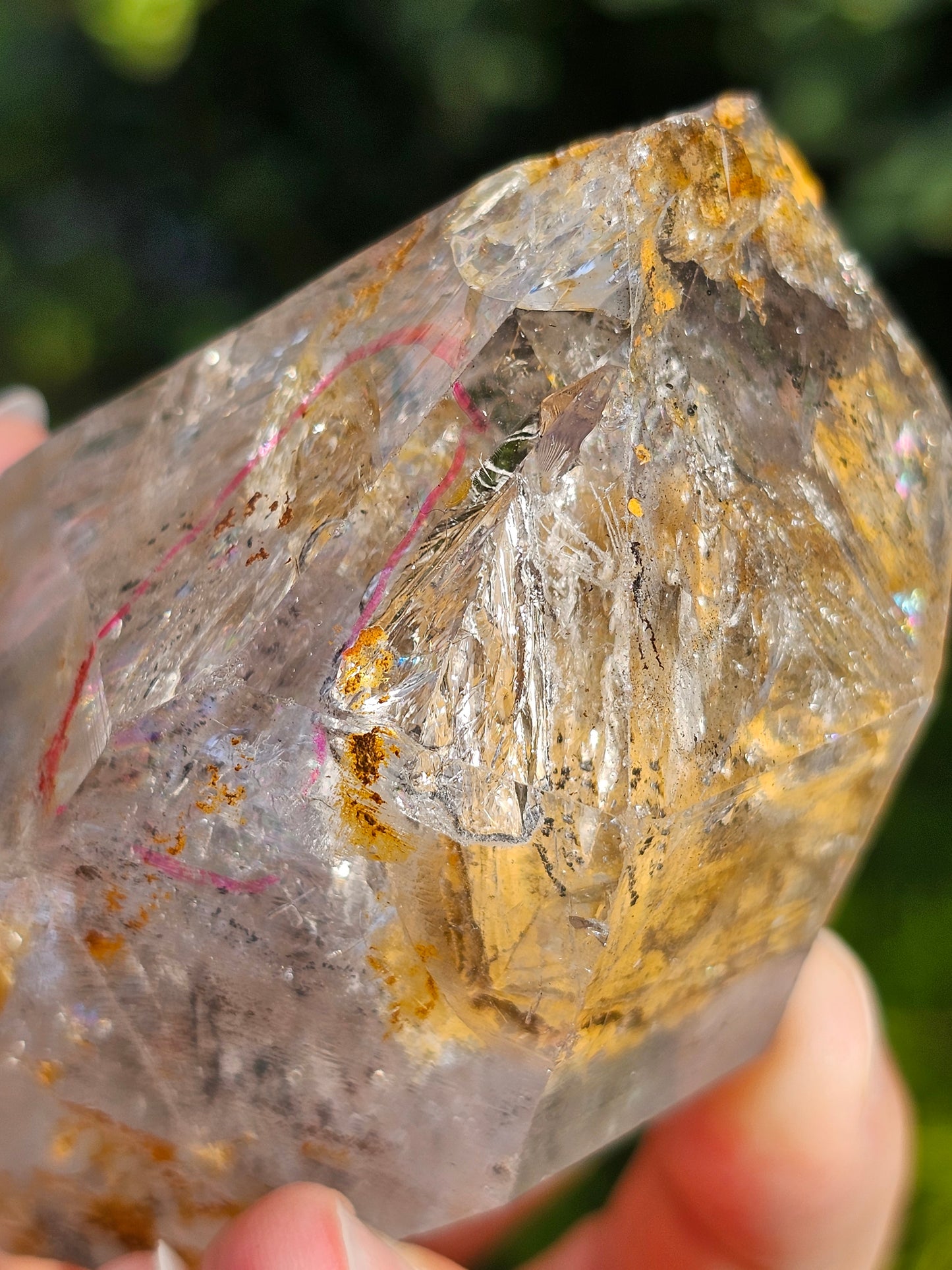 Quartz fenêtre à libelle (enhydro)