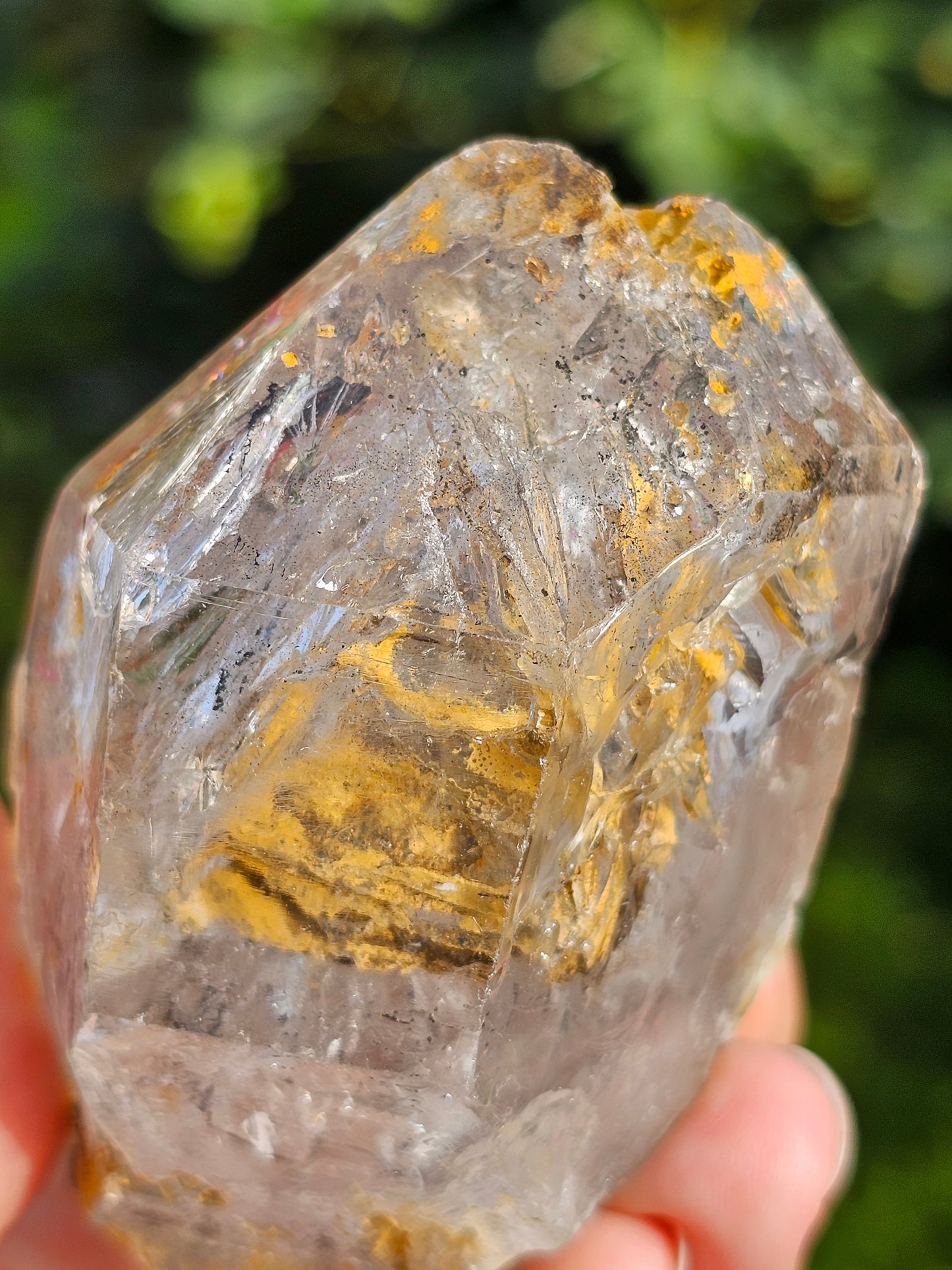 Quartz fenêtre à libelle (enhydro)