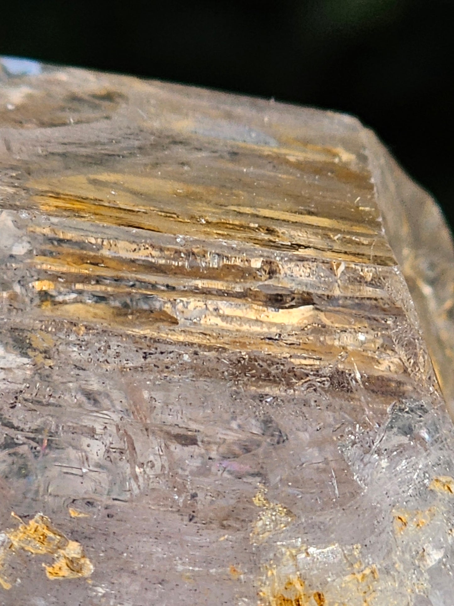 Quartz fenêtre à libelle (enhydro)