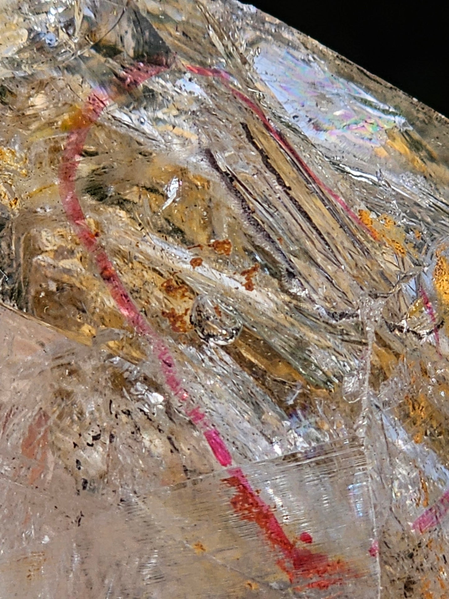 Quartz fenêtre à libelle (enhydro)