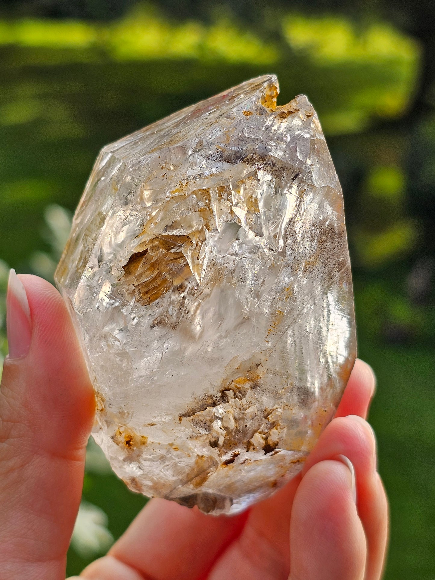 Quartz fenêtre à libelle (enhydro)