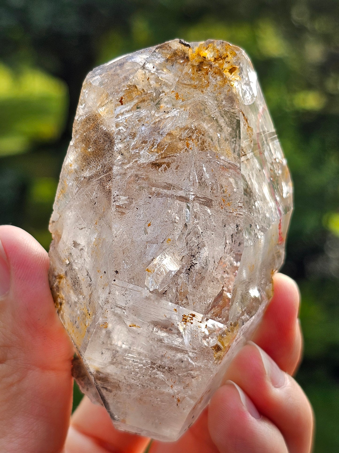 Quartz fenêtre à libelle (enhydro)