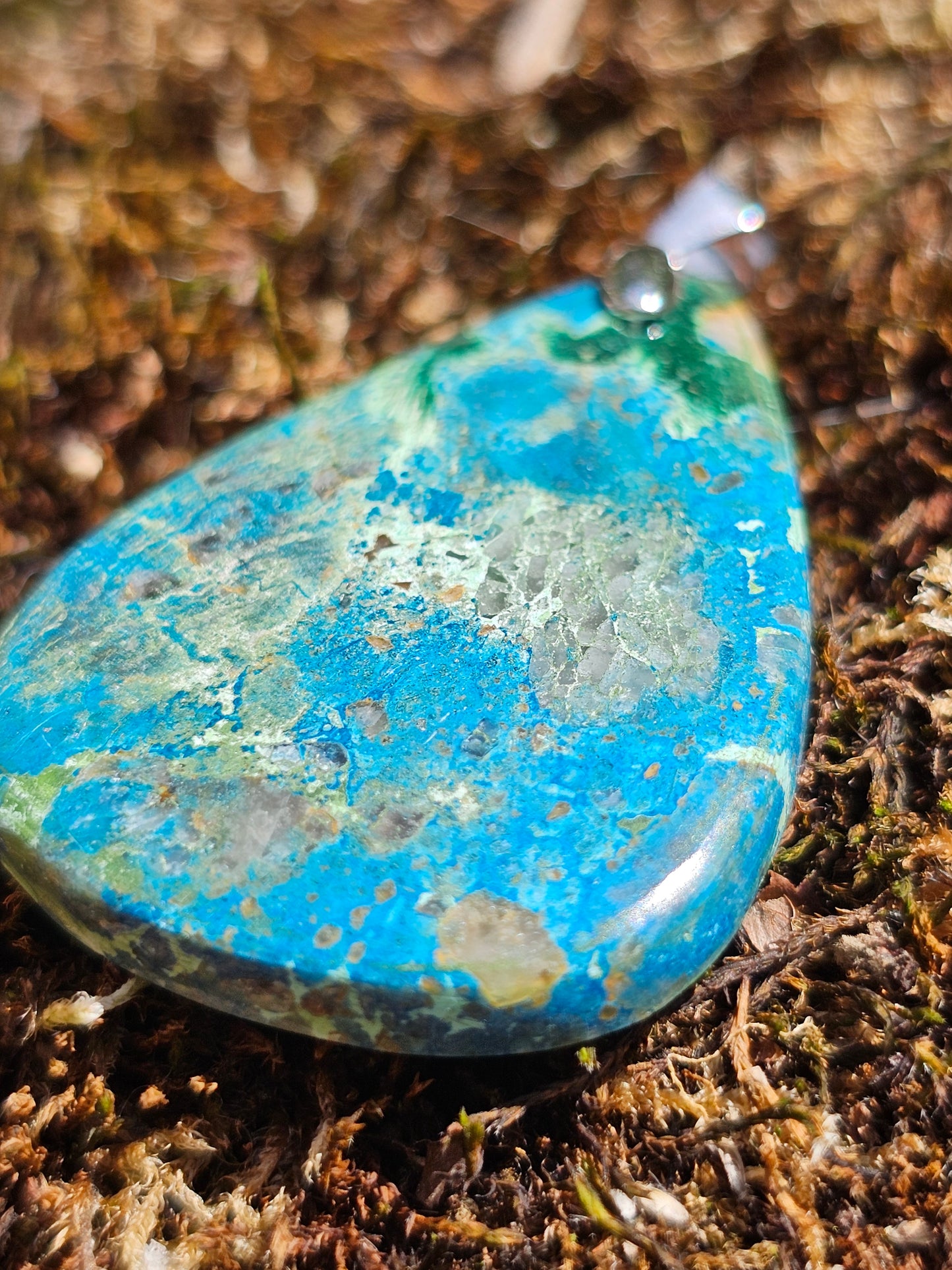 Pendentif Shattuckite Chrysocolle P14