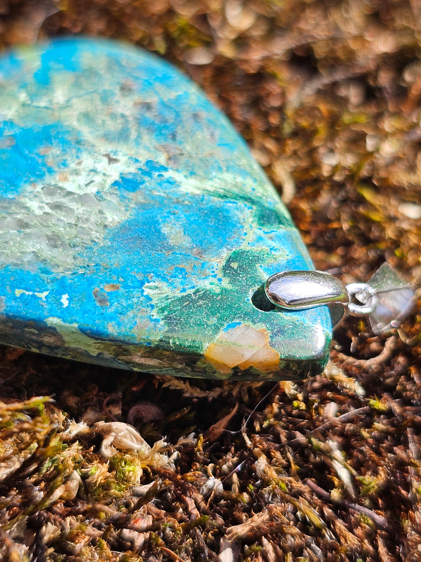 Pendentif Shattuckite Chrysocolle P14