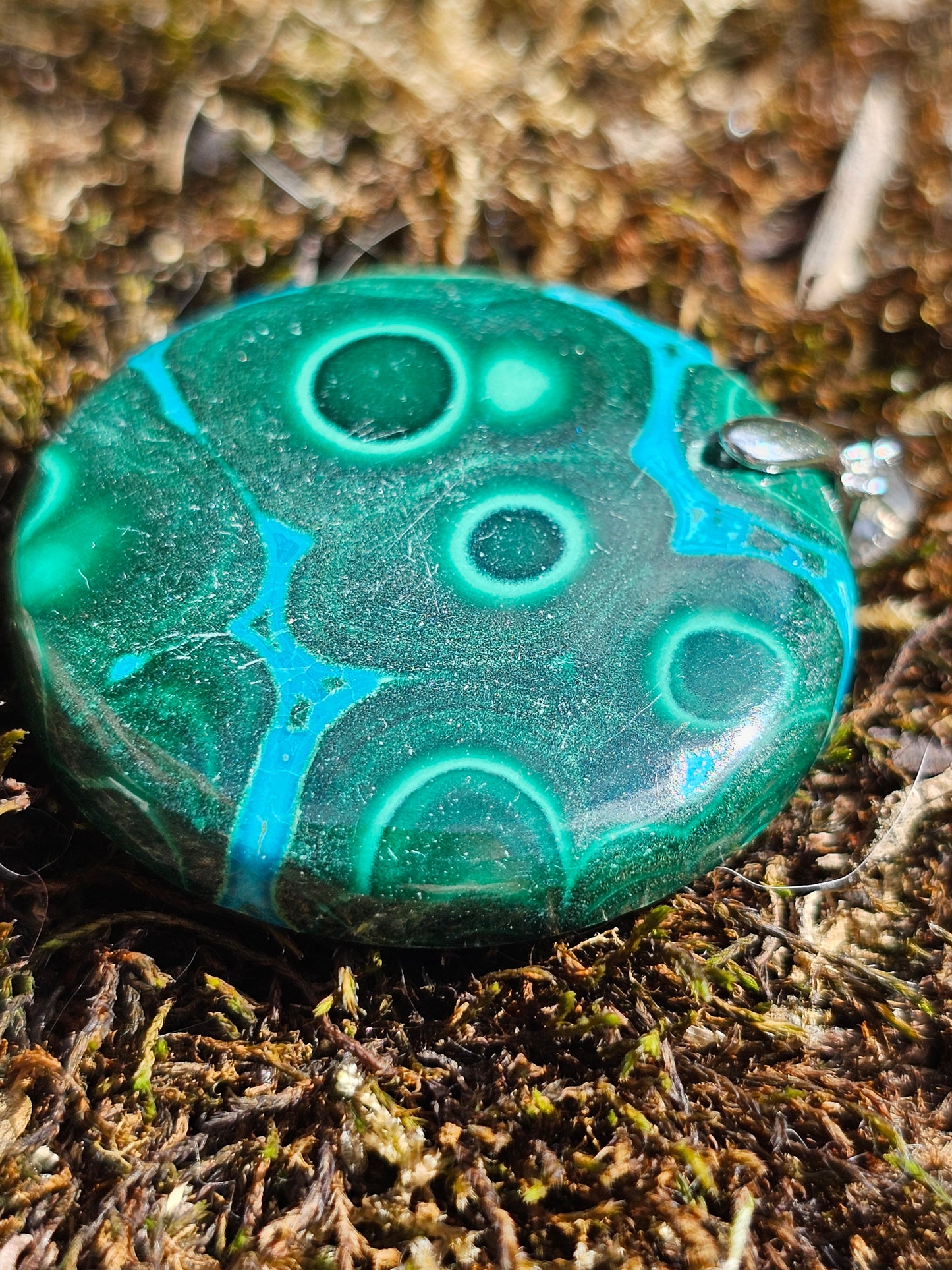 Pendentif Malachite Chrysocolle AAA P18