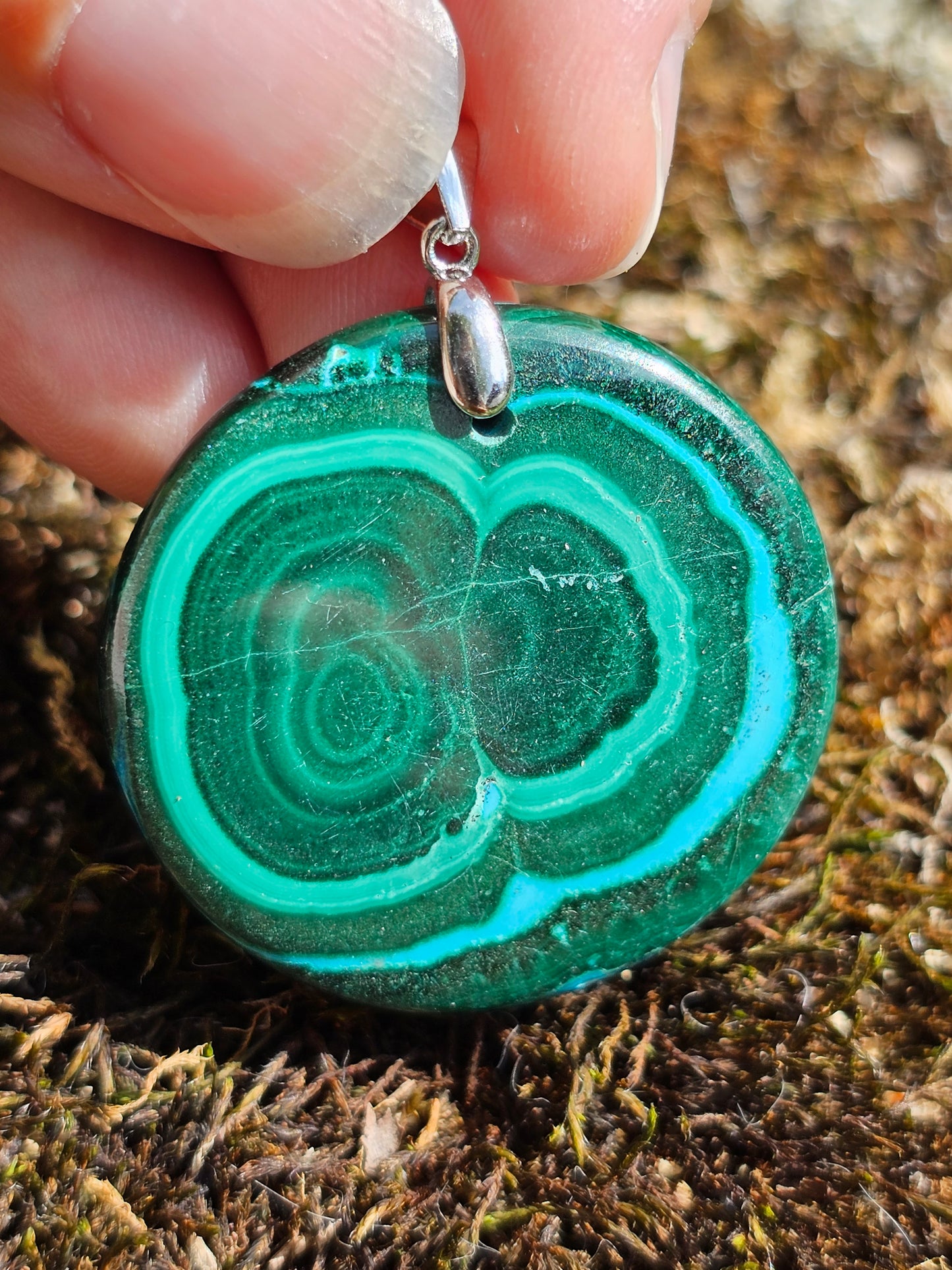 Pendentif Malachite Chrysocolle P19