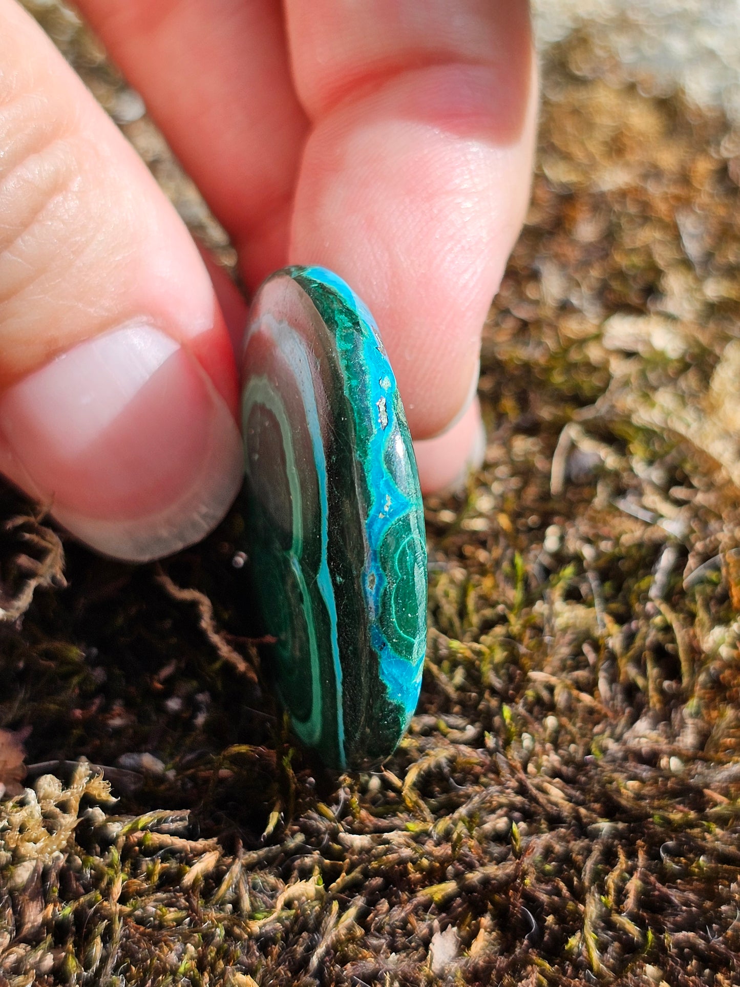 Pendentif Malachite Chrysocolle P19