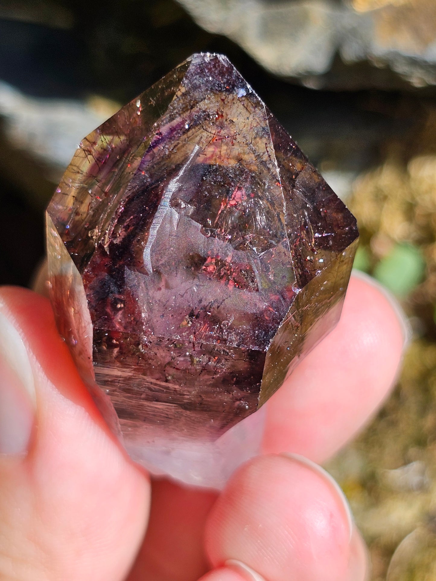 Quartz Shangaan (Améthyste/Quartz fumé/Quartz) D